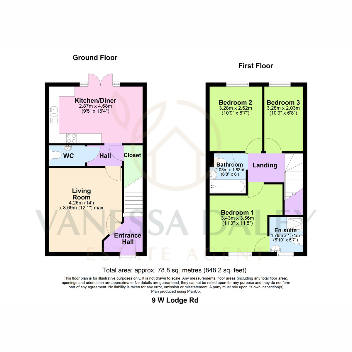 9, West Lodge Road, Preston floorplan