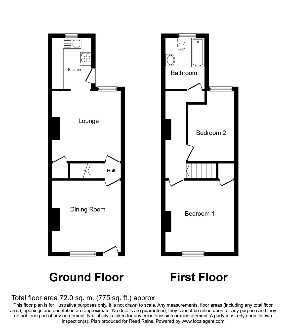 2 Bedrooms Terraced house for sale in Newton Bank, Middlewich CW10