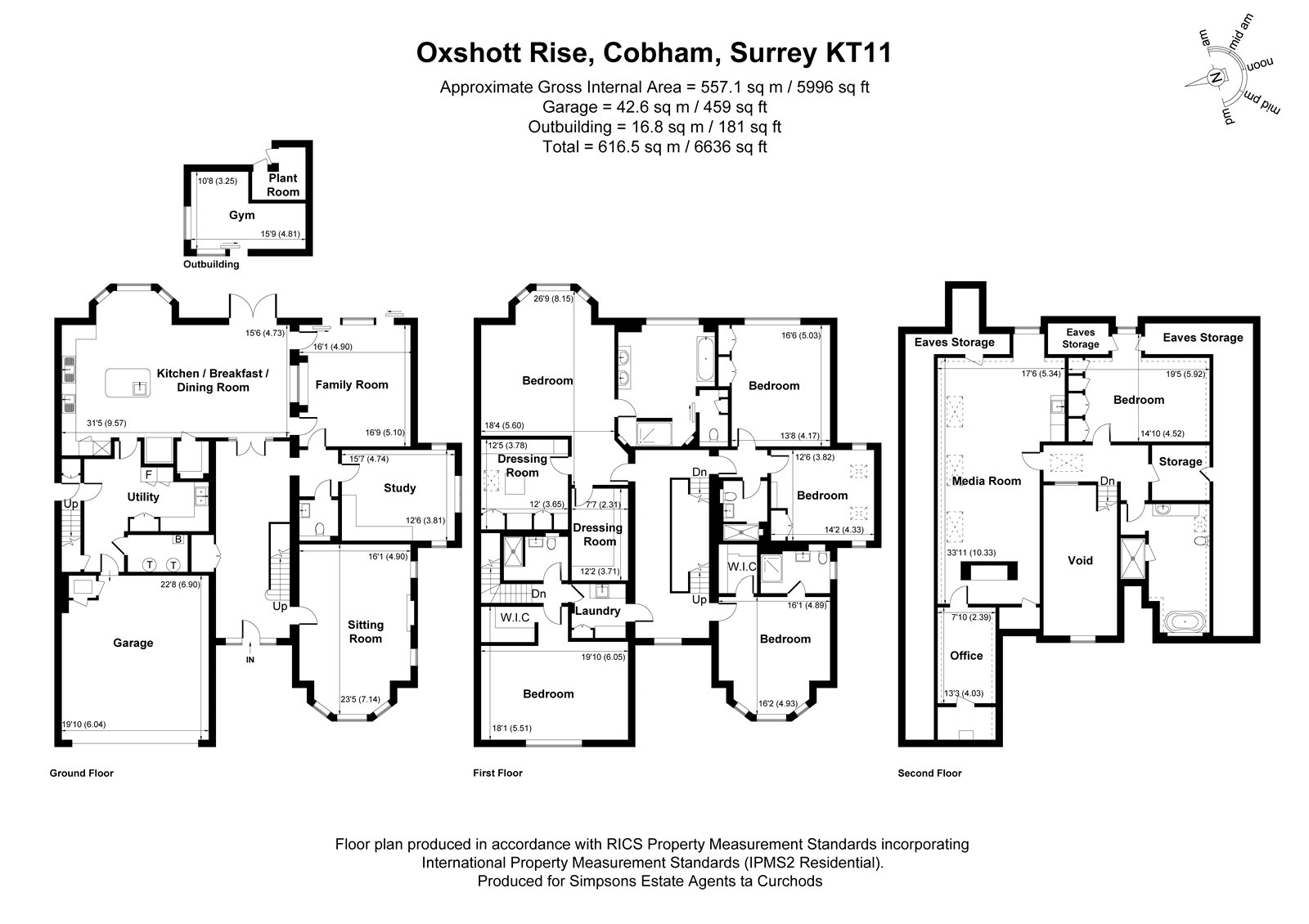 20, Oxshott Rise, Cobham floorplan
