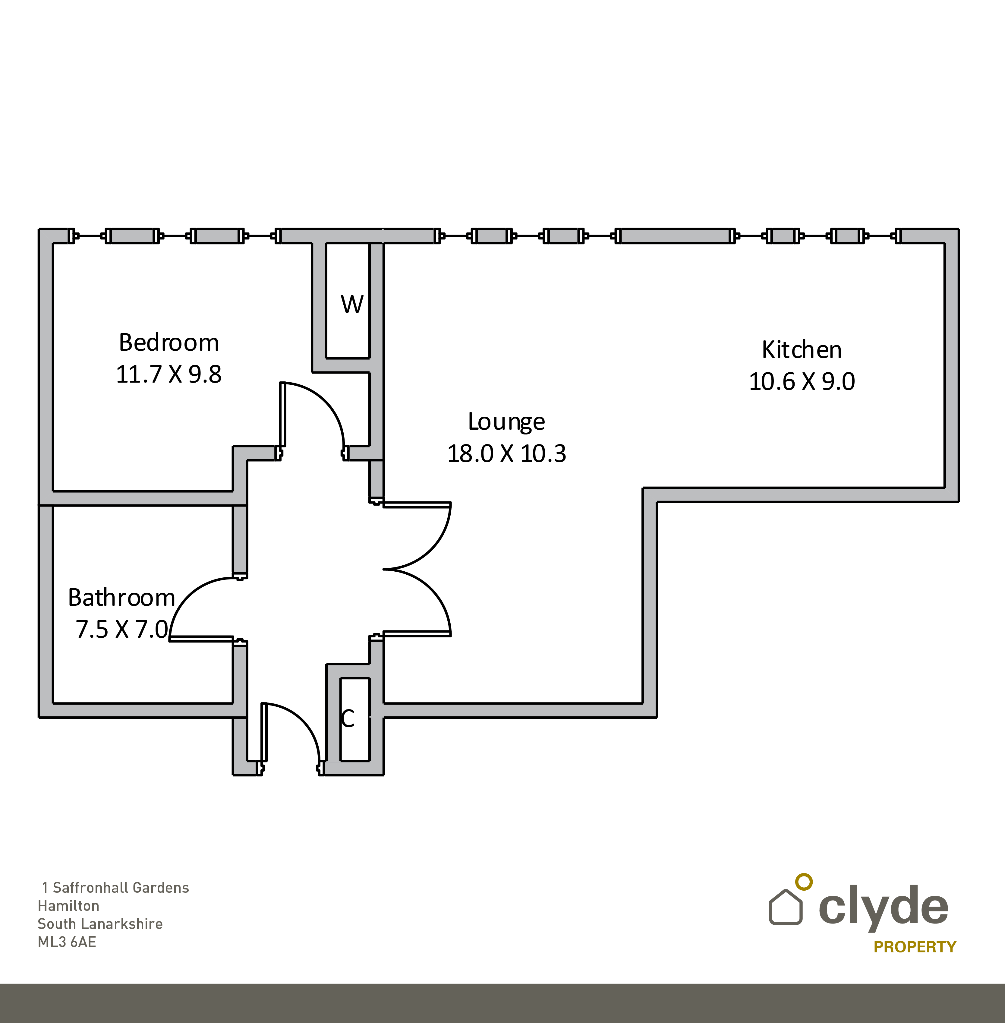 1 Bedrooms Flat for sale in Saffronhall Gardens, Hamilton, South Lanarkshire ML3