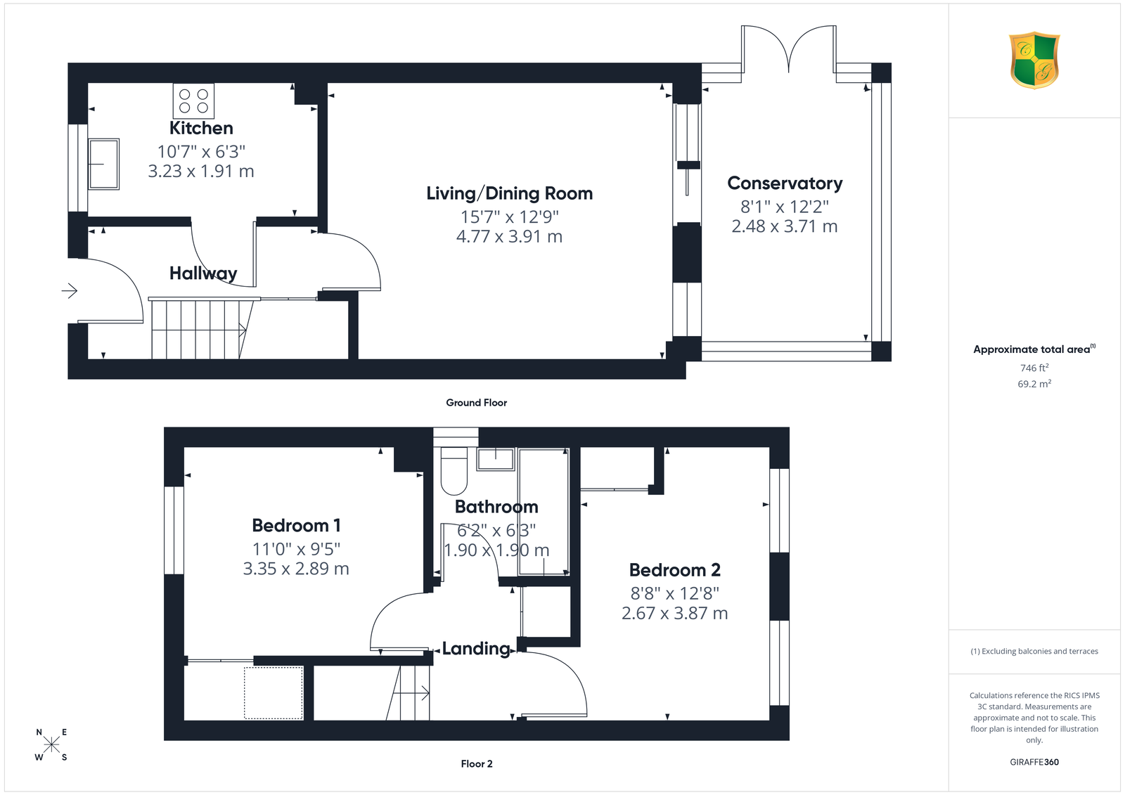 16, Bailey Close, Horsham floorplan
