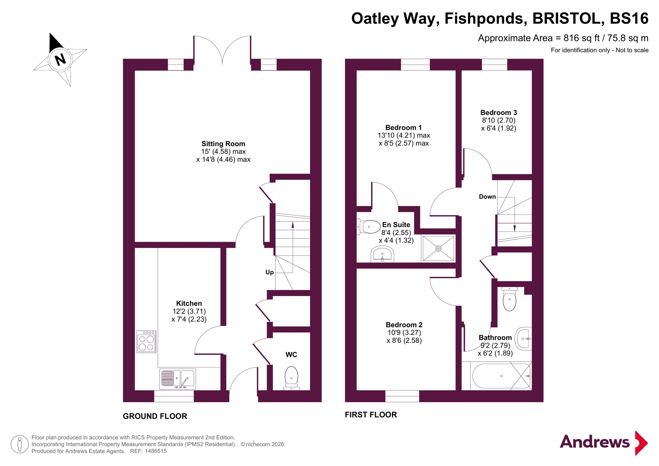 6, Oatley Way, Bristol floorplan