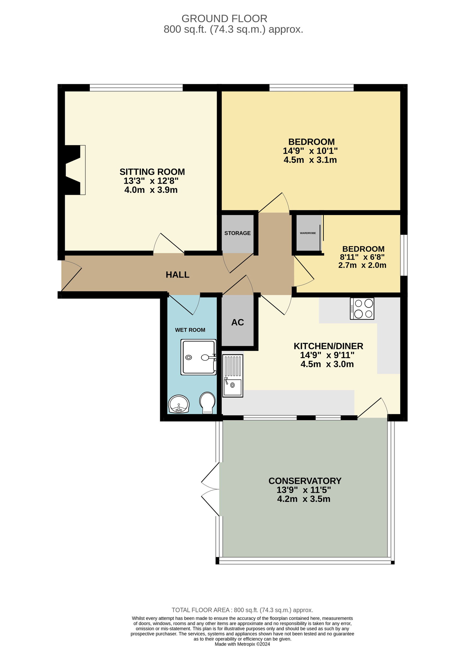12, The Graftons, Upton-upon-Severn floorplan