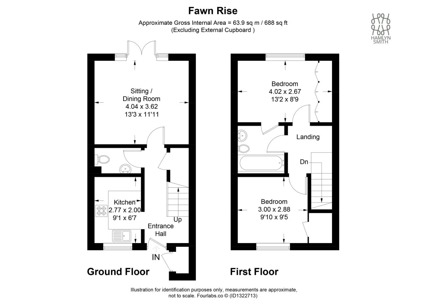 32, Fawn Rise, Henfield floorplan