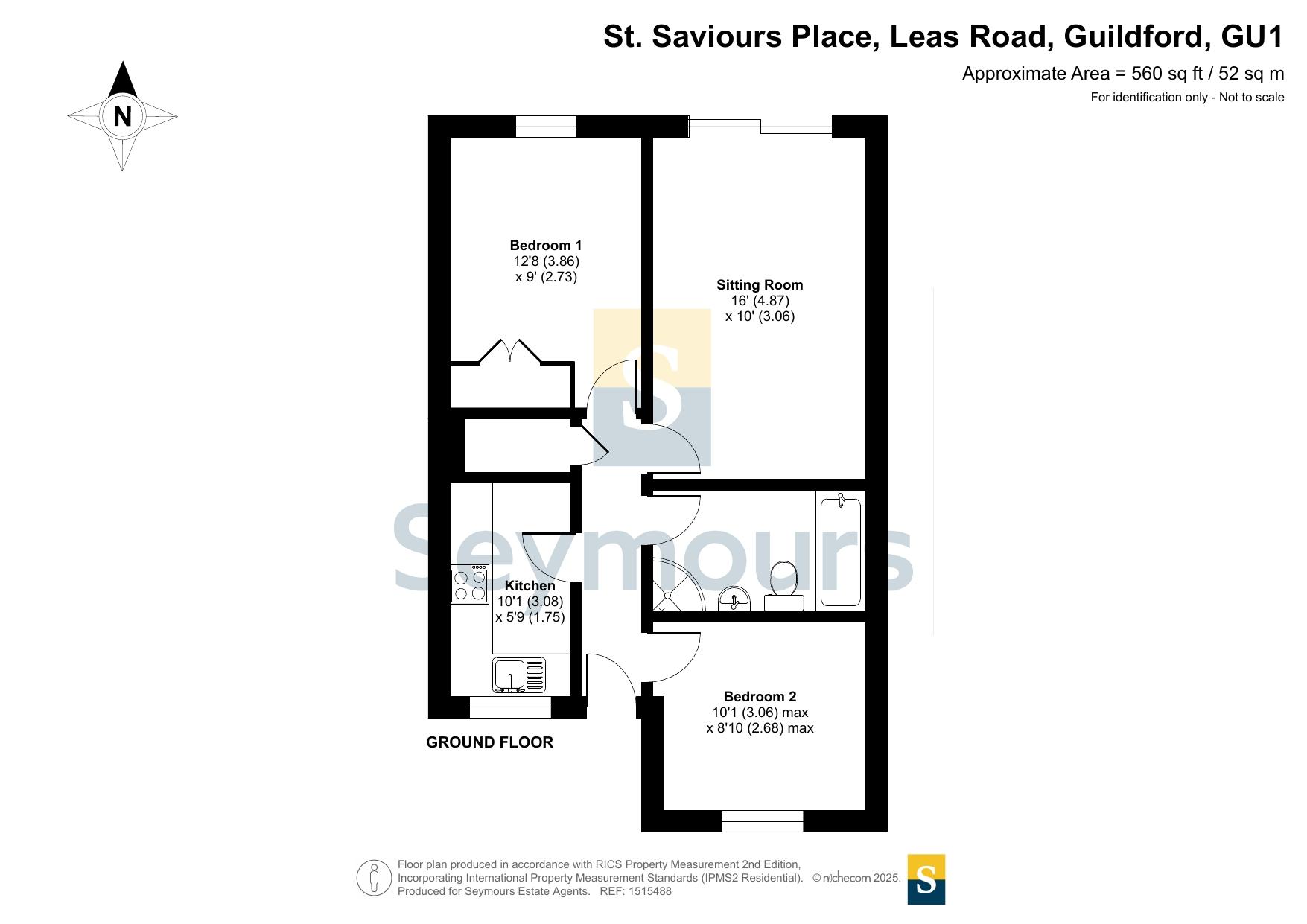 2, St. Saviours Place, Guildford floorplan