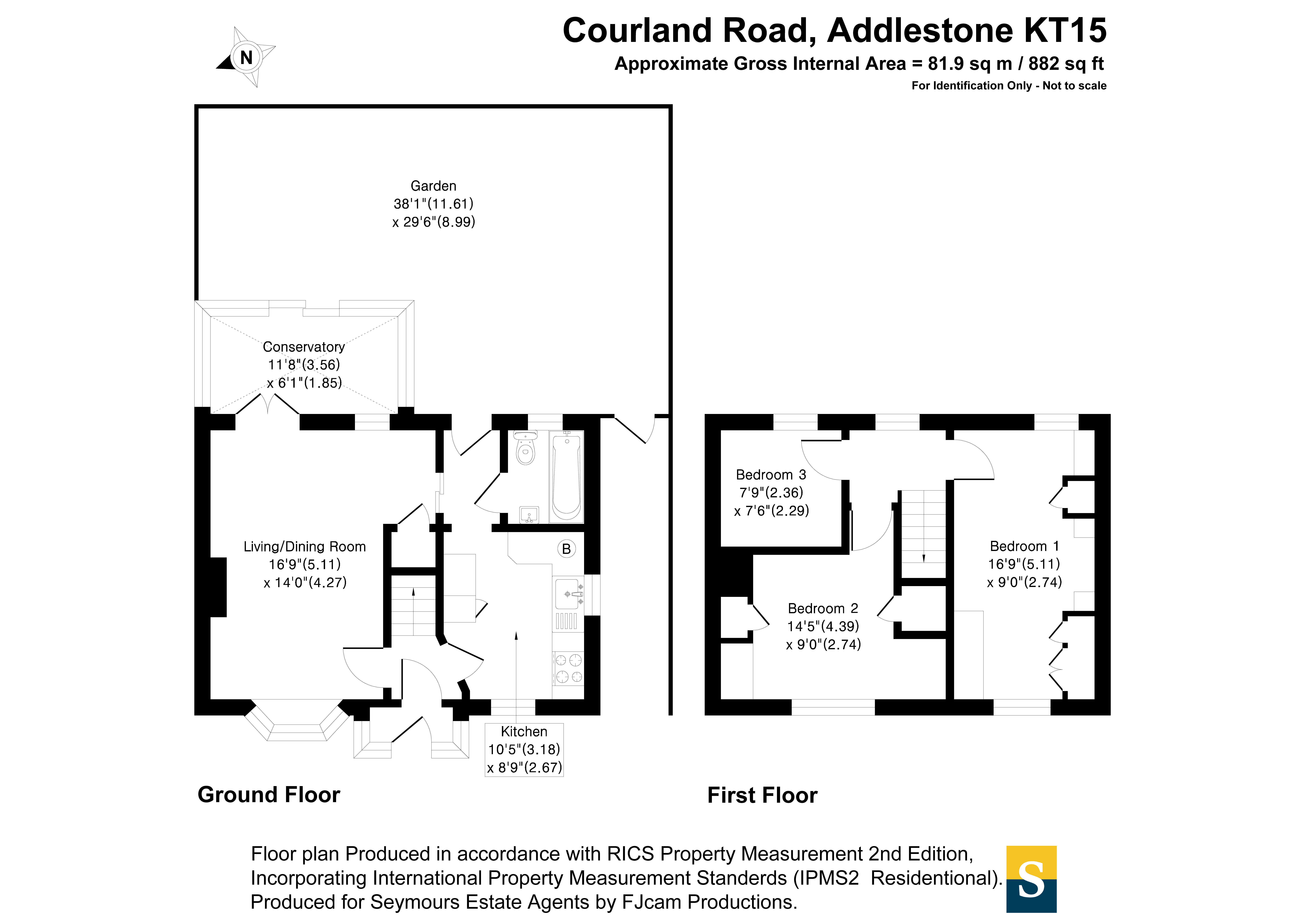 14, Courland Road, Surrey floorplan