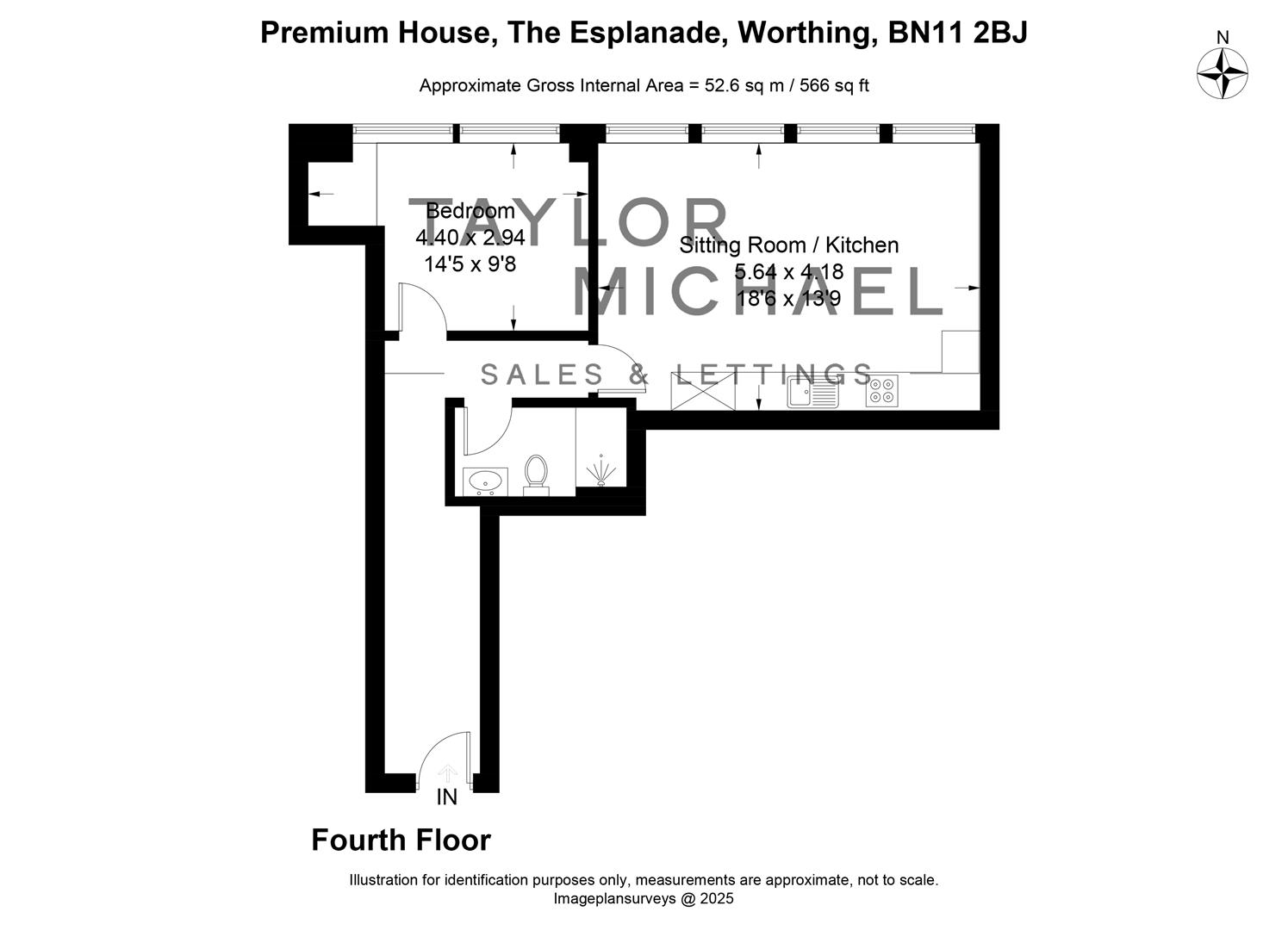 Flat 15, Premium House, 1 The Esplanade, Worthing floorplan