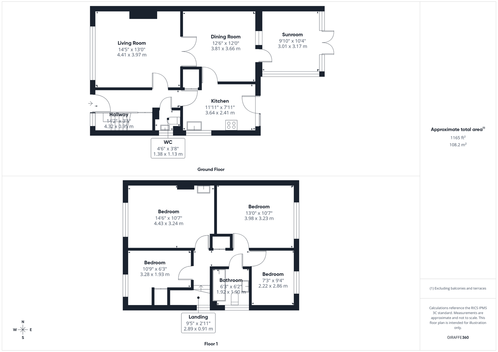4, Heworth Drive, Whitby floorplan