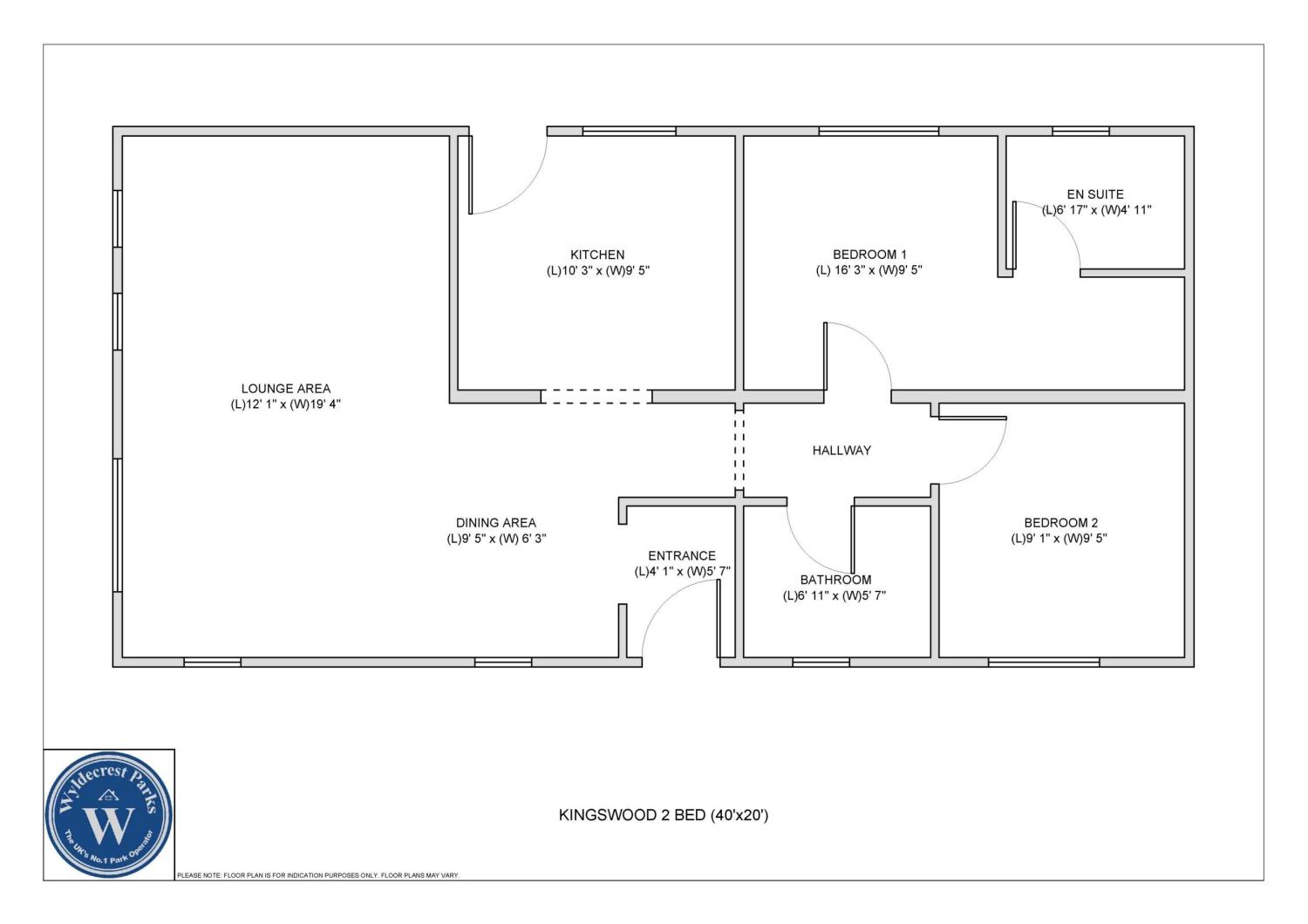 1, Rowlands Residential Park, Putton Lane, Weymouth floorplan