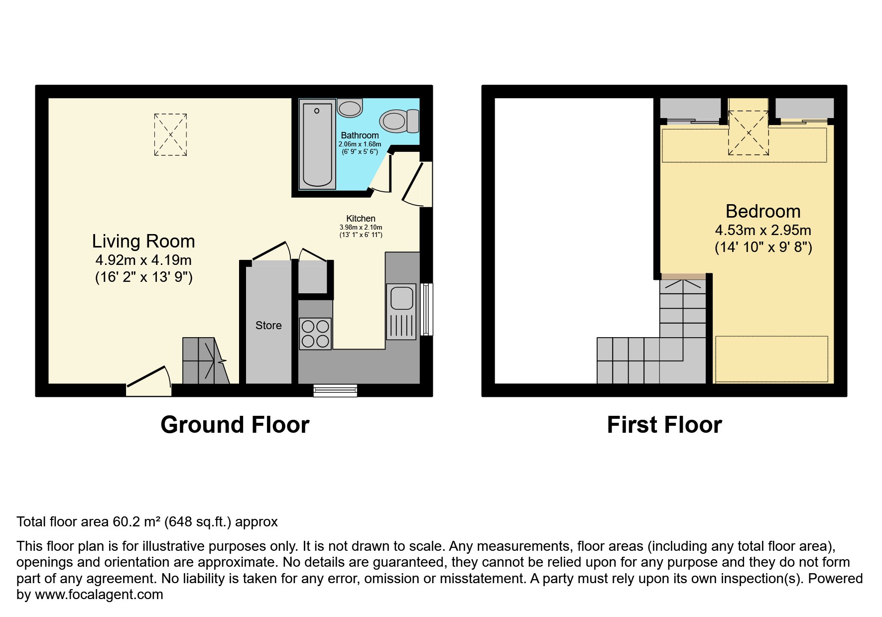 2 Yew Tree Court, Chy Hwel, Truro floorplan
