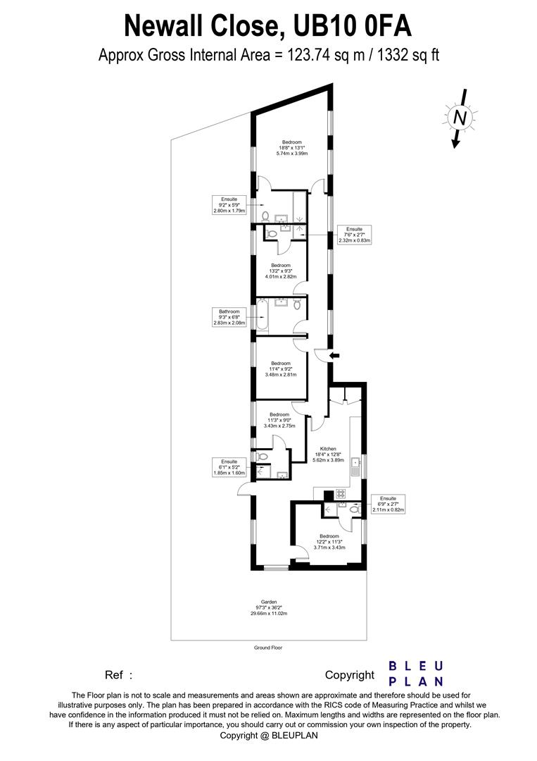 Room 4, 6, Newall Close, Uxbridge floorplan