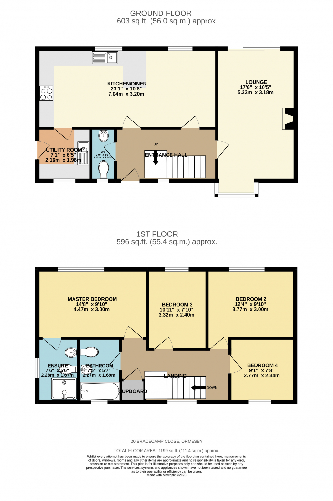20, Bracecamp Close, Ormesby floorplan