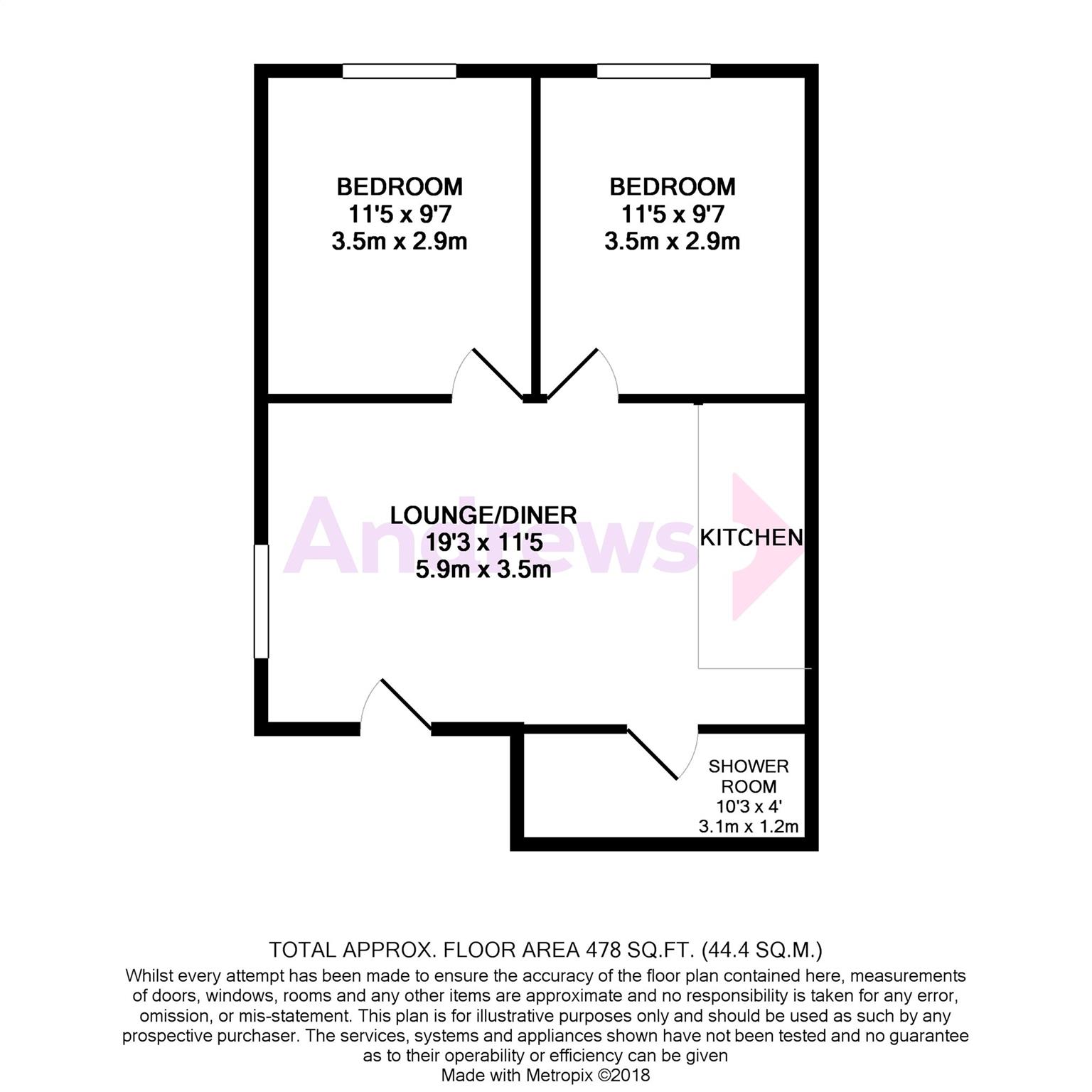 2 Bedrooms Flat to rent in Redhill, Surrey RH1