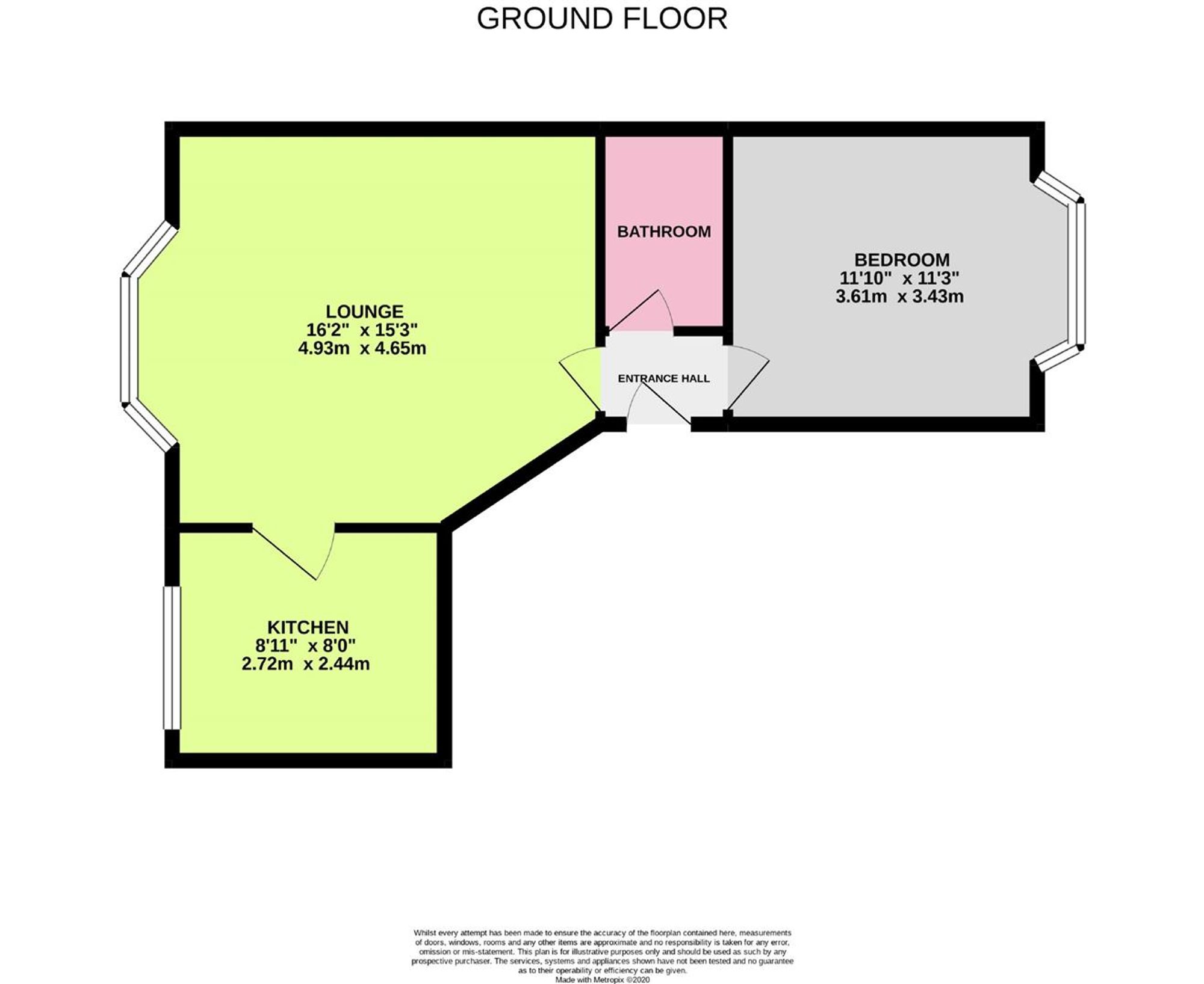 Flat 4, 11 Oxford Road, Worthing floorplan