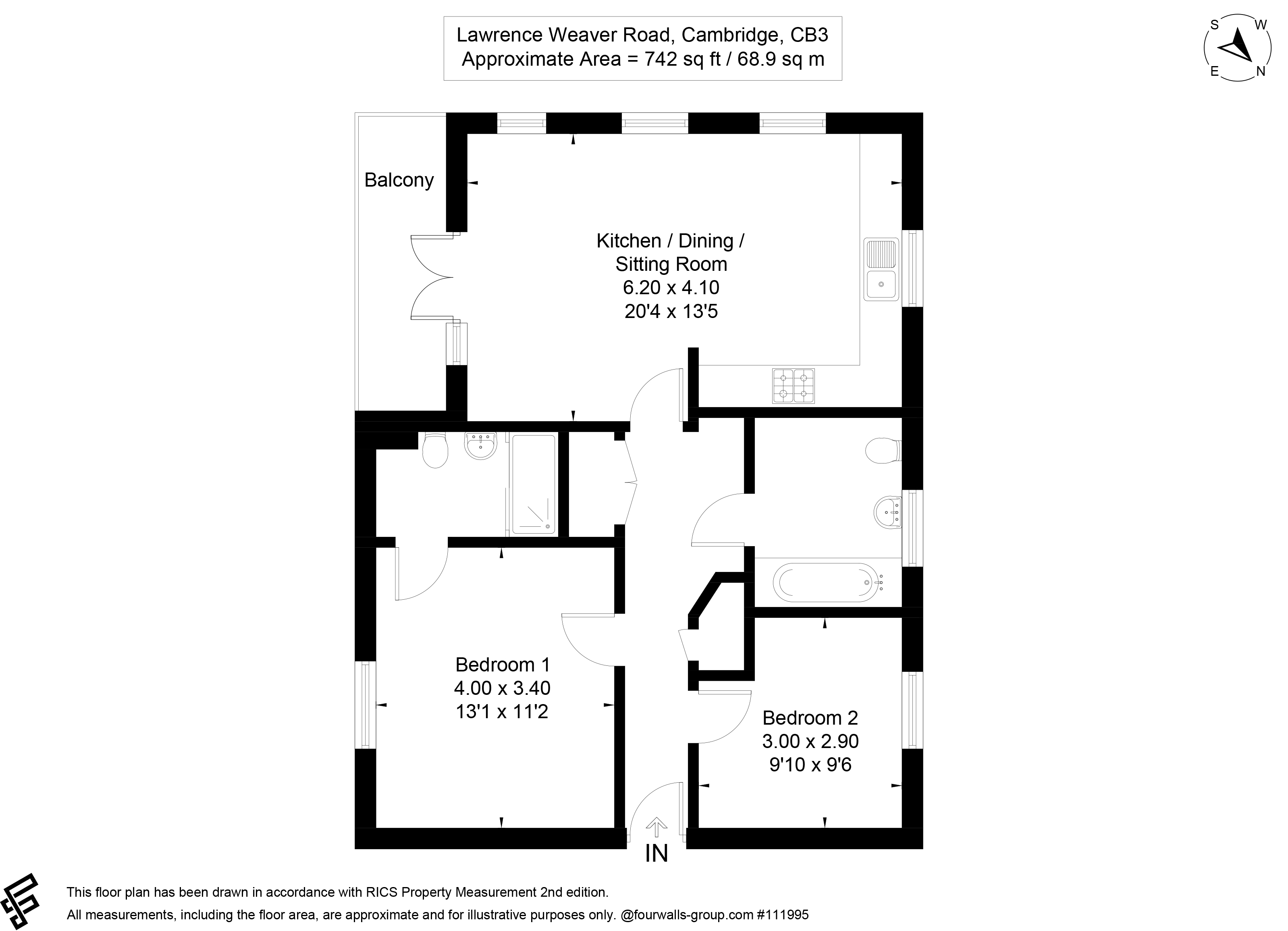 155, Lawrence Weaver Road, Cambridge floorplan