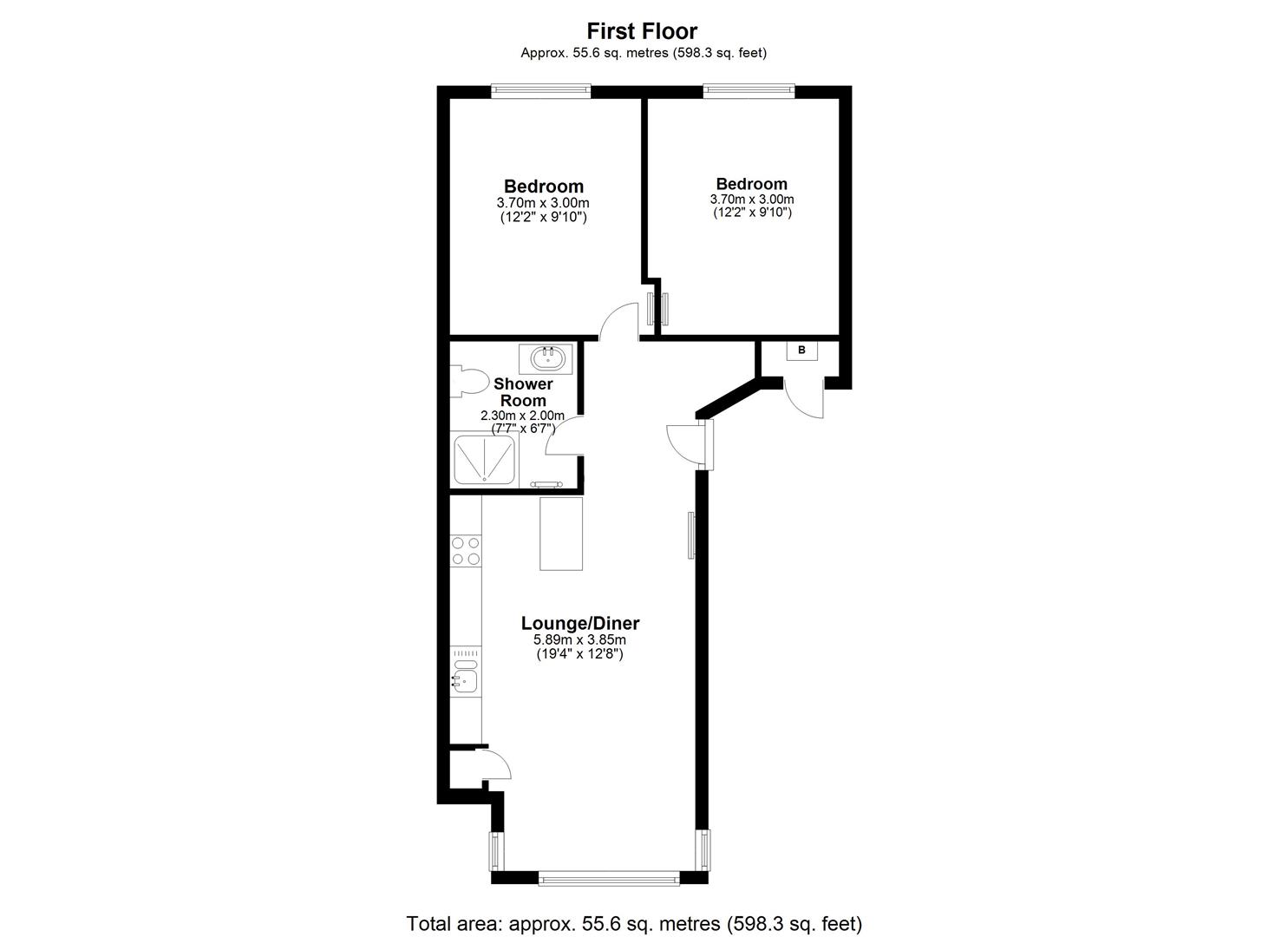 2 bed flat for sale in Granville Gardens, Jesmond Vale, Newcastle Upon