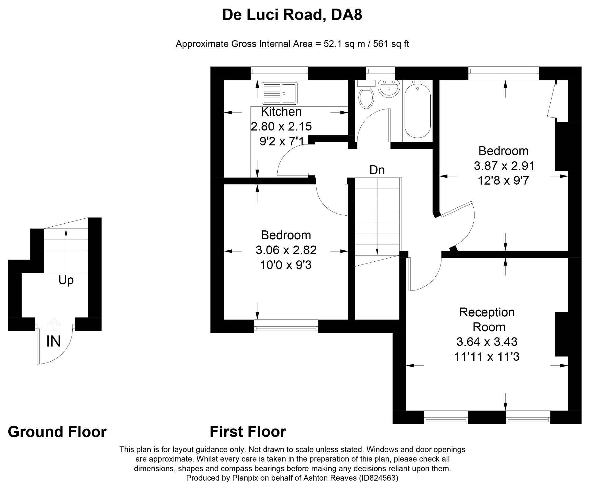 6, De Luci Road, Erith floorplan