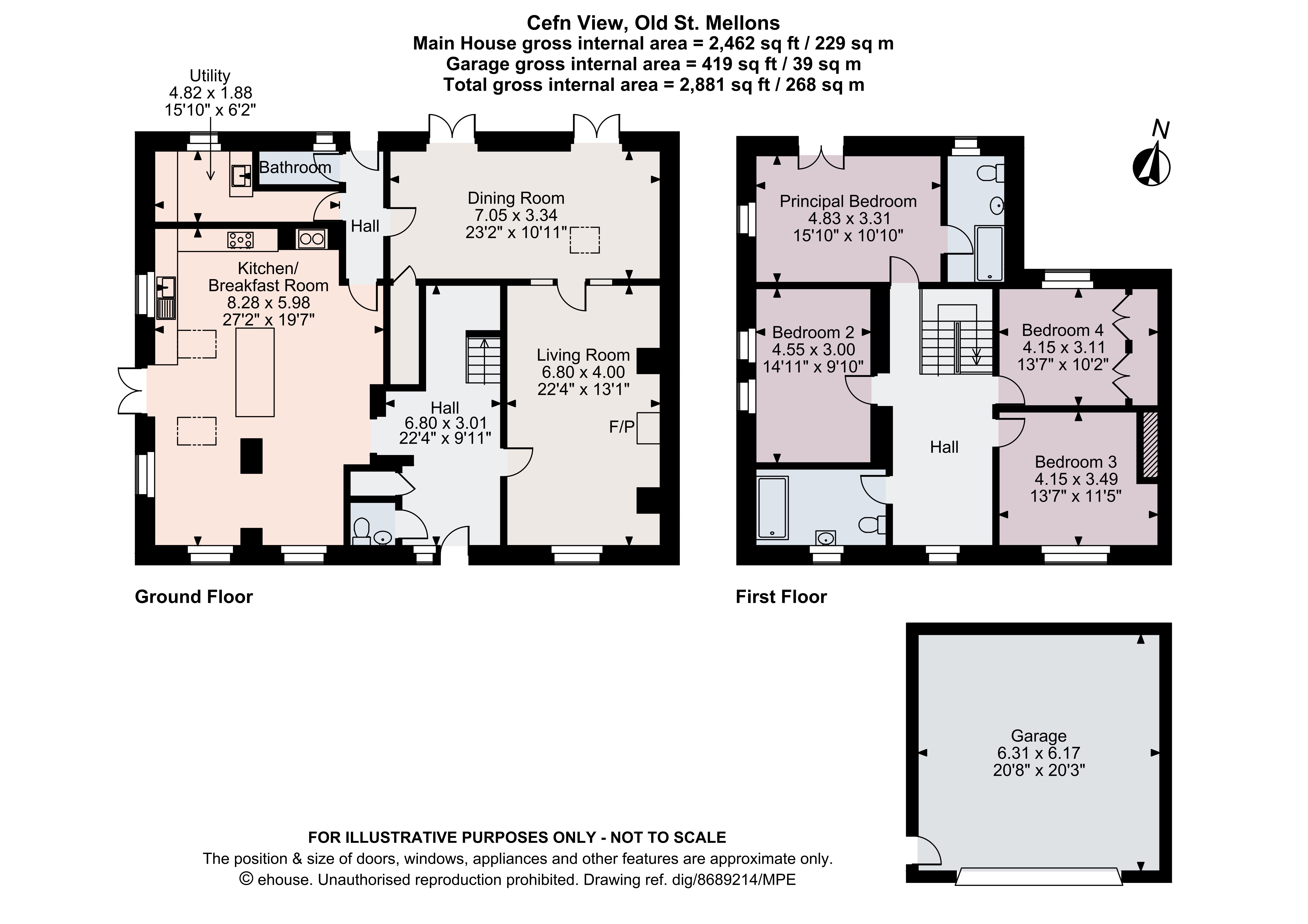 Cefn View,, Began Road, Cardiff floorplan