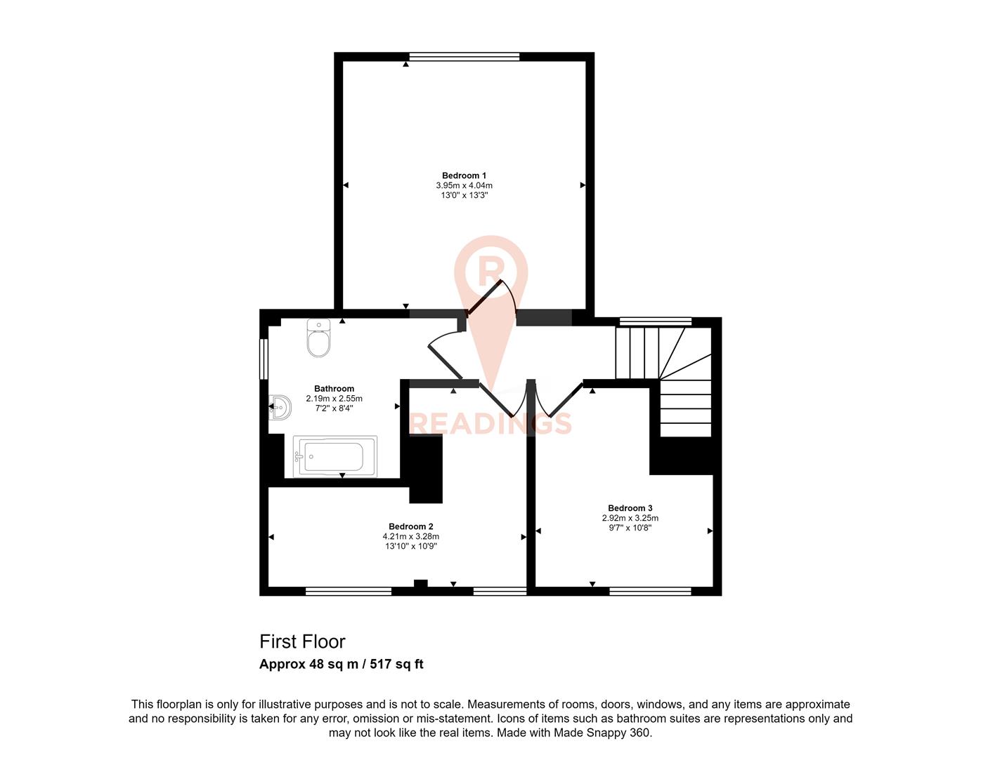217, Main Street, Coalville floorplan