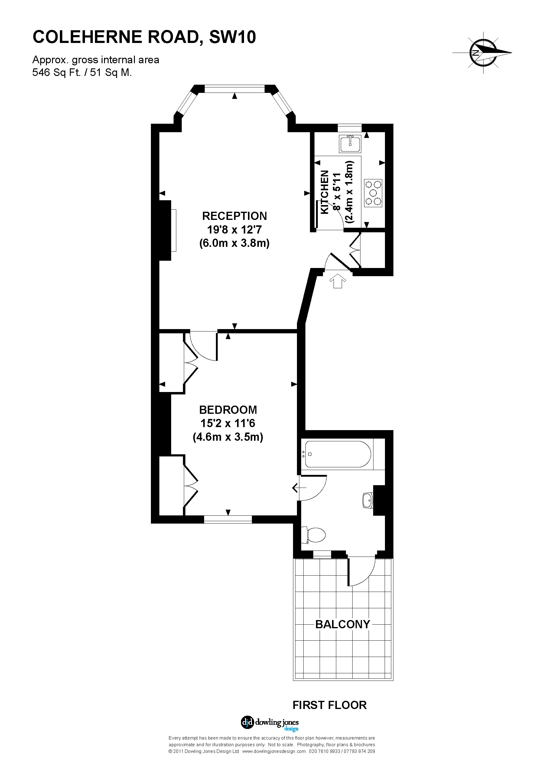 1 Bedrooms Flat to rent in 4 Coleherne Road, Earls Court SW10