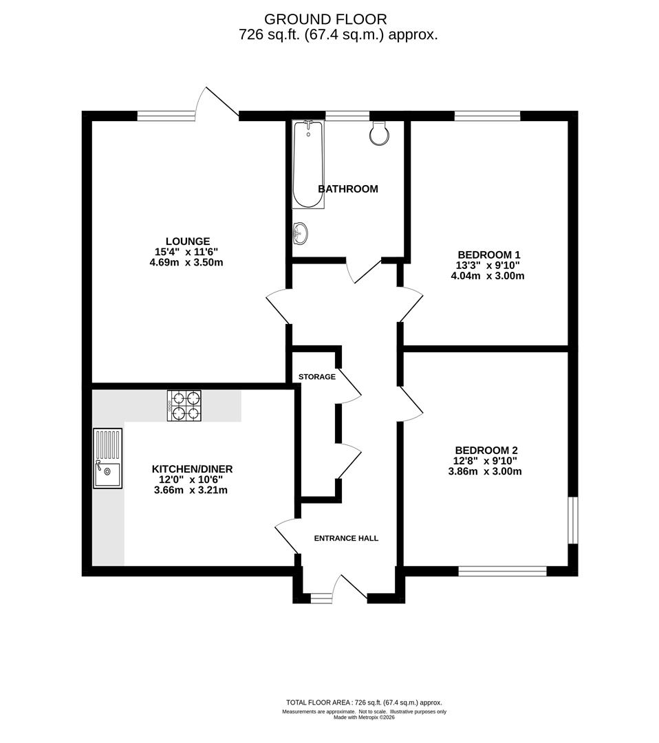 2 Barker Way, Acres Avenue, Ongar floorplan