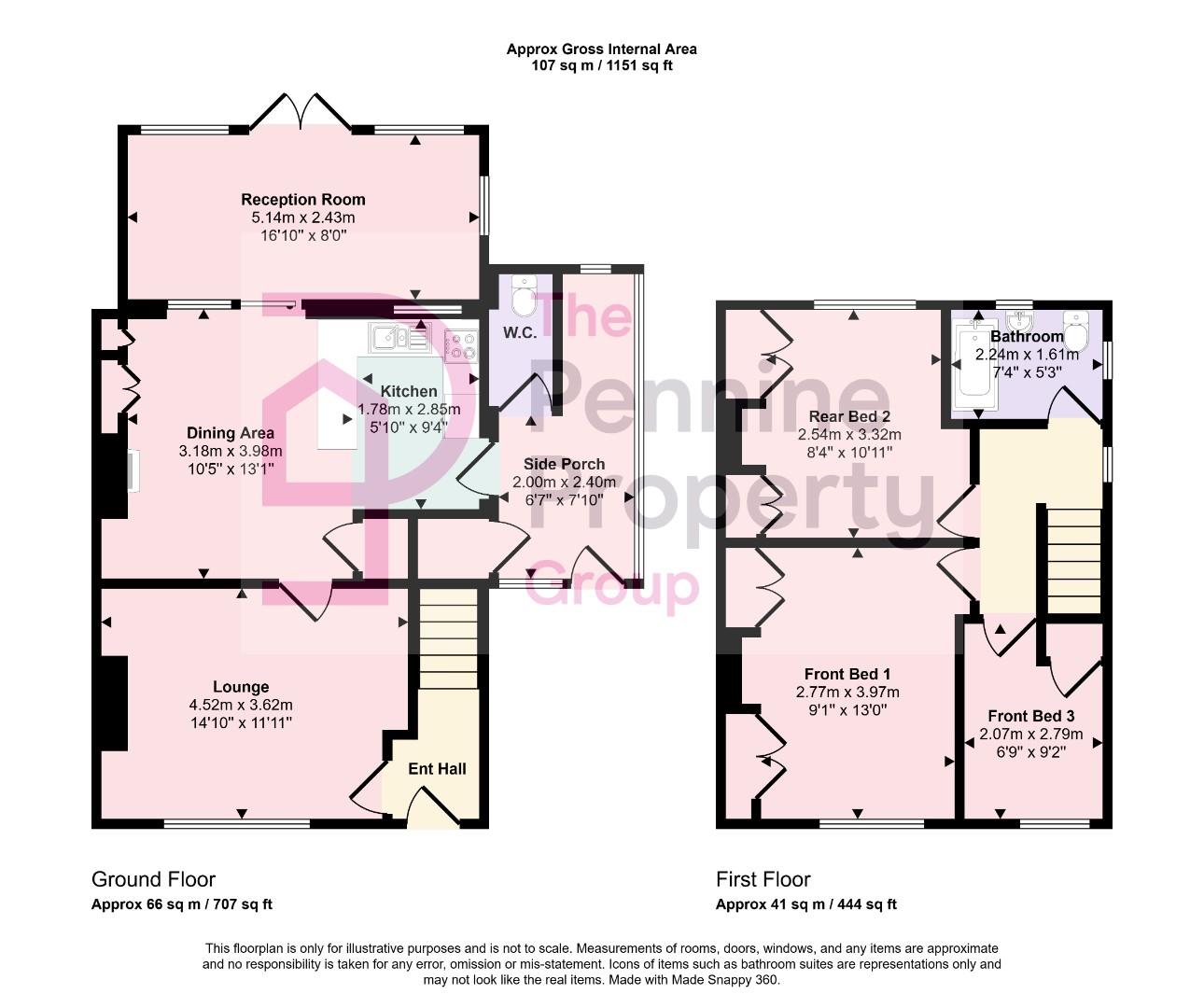 48, Mayfield, Sheffield floorplan