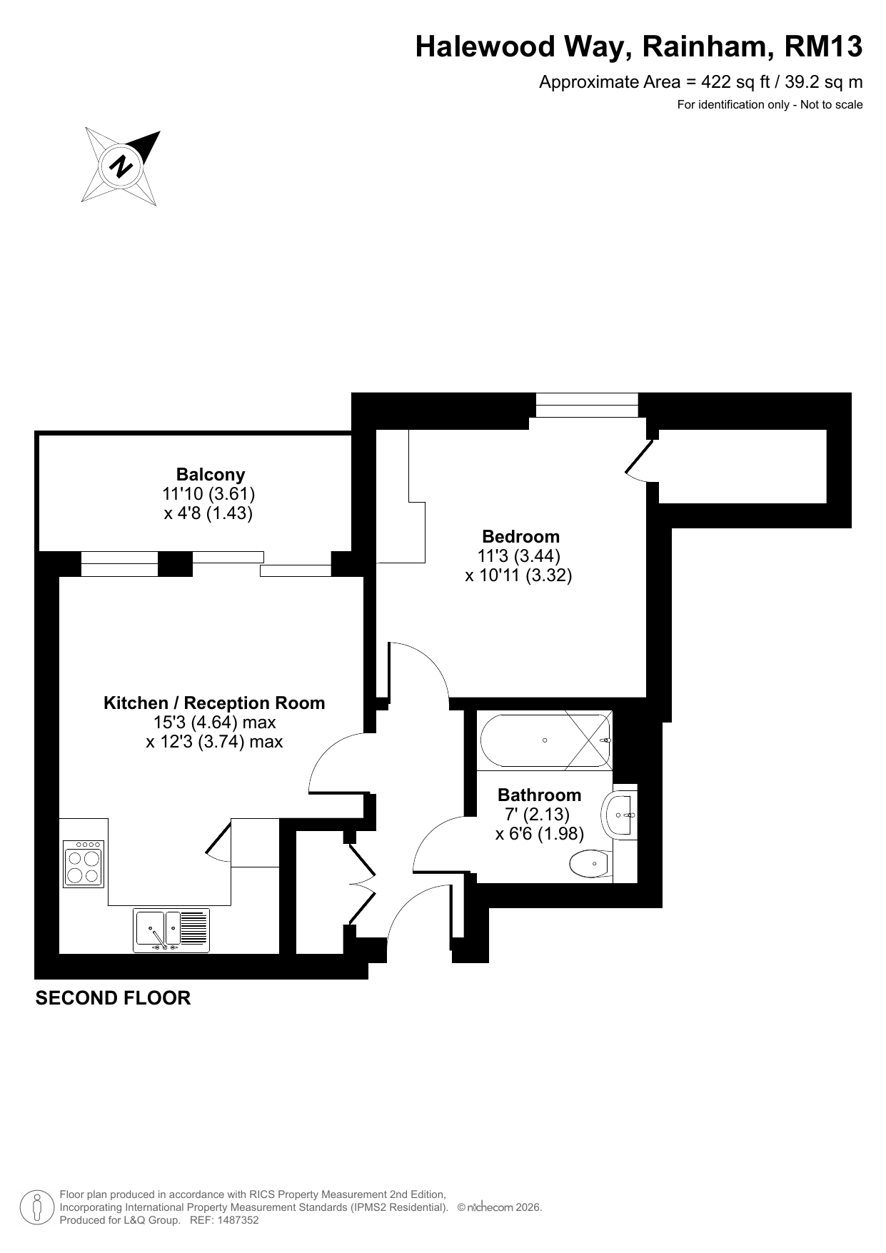 6 Halewood Way, Rainham floorplan