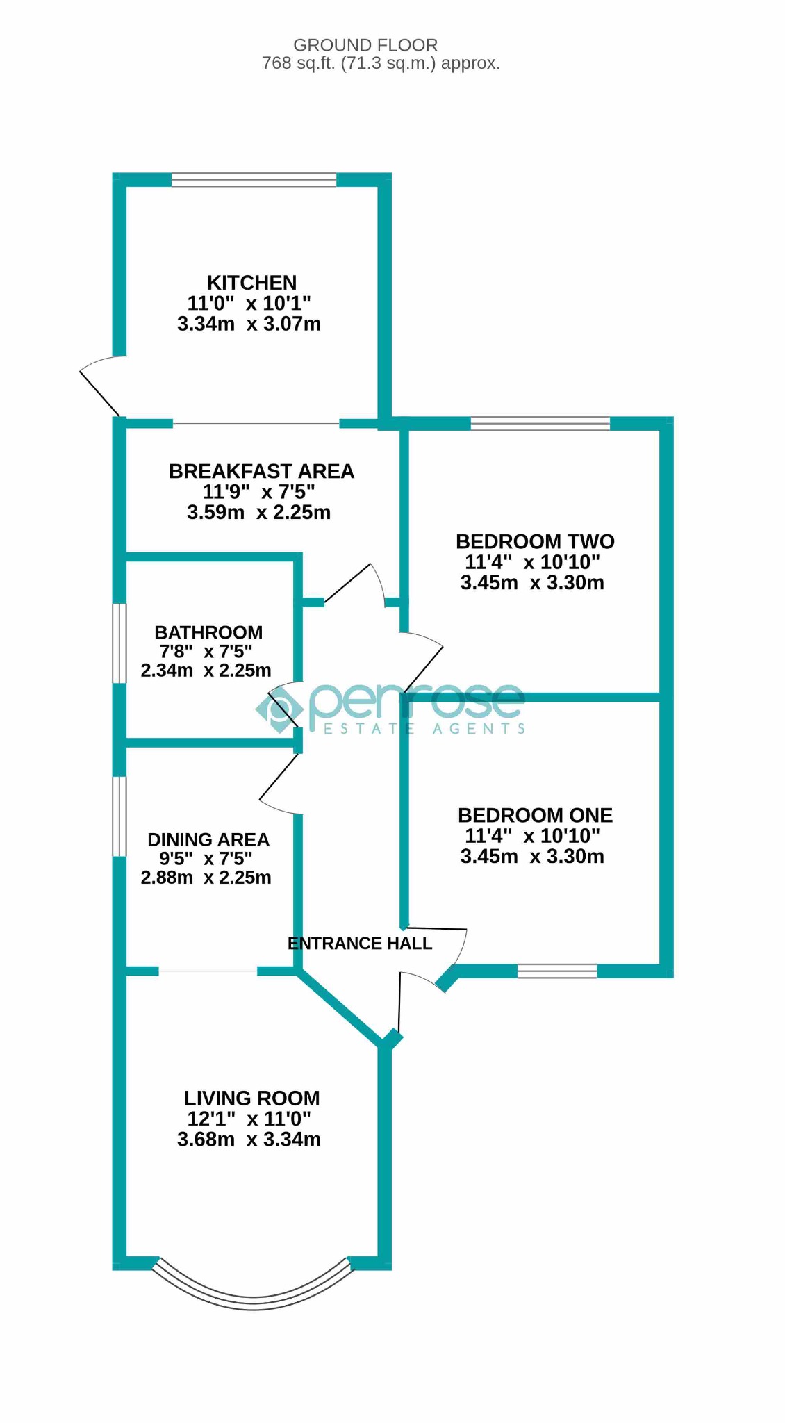 34 Exton Avenue, Luton, Bedfordshire floorplan