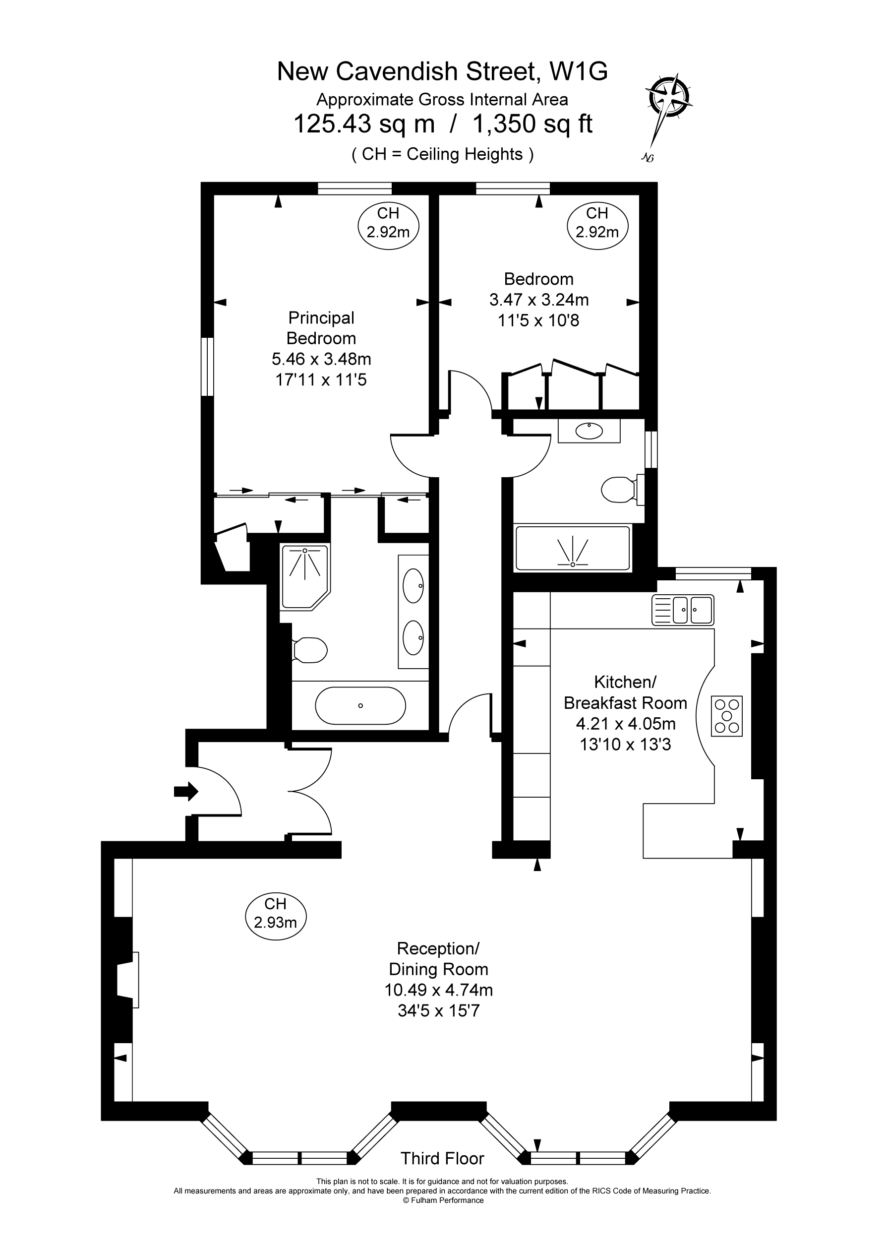 Flat 6, 20, New Cavendish Street, London floorplan