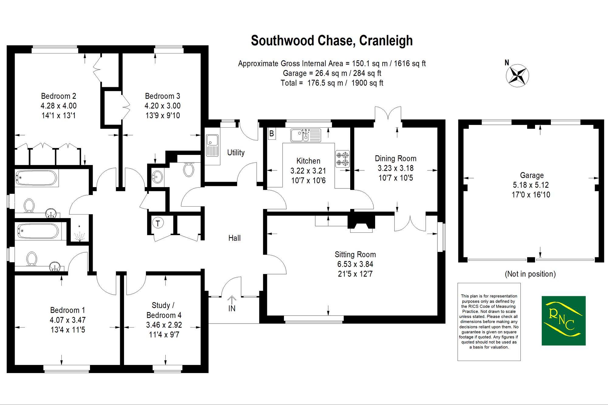 1 Southwood Chase, Cranleigh floorplan