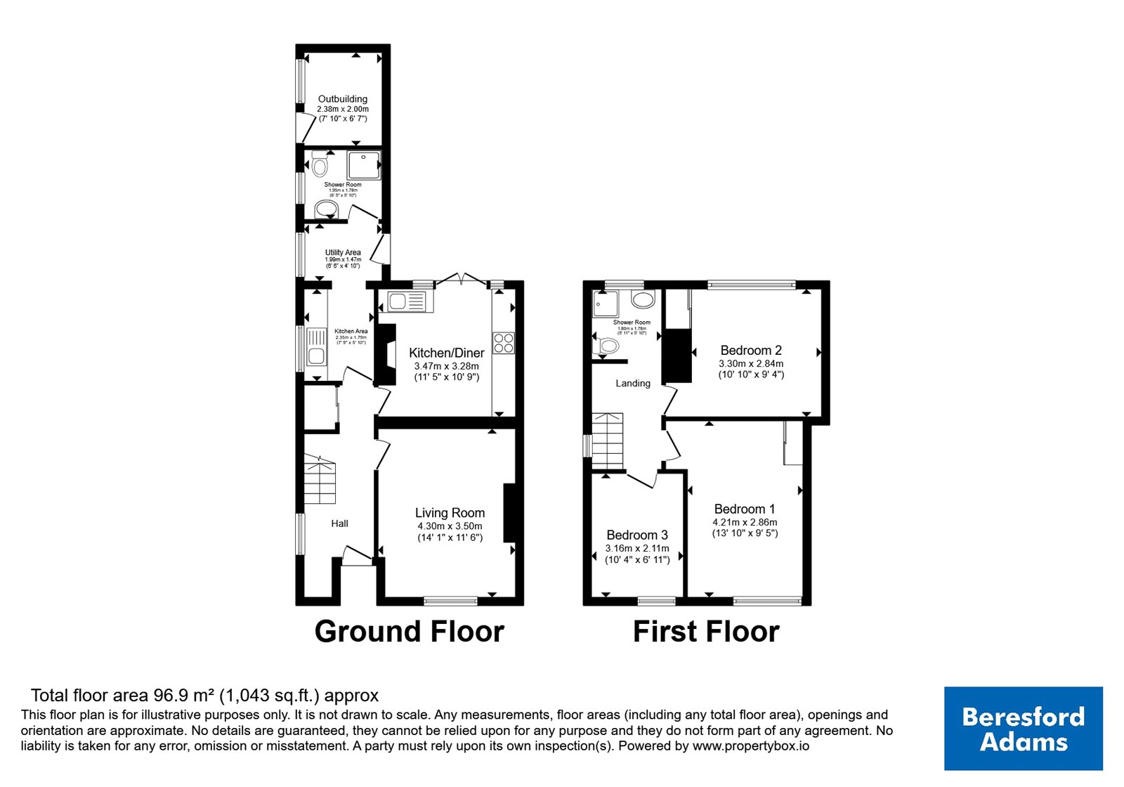 17, Maes Lygan, Clwyd floorplan
