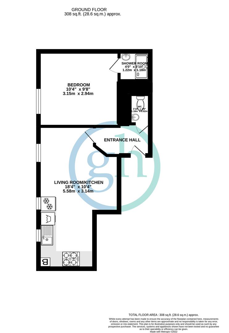 154b, High Street, Middlesex floorplan