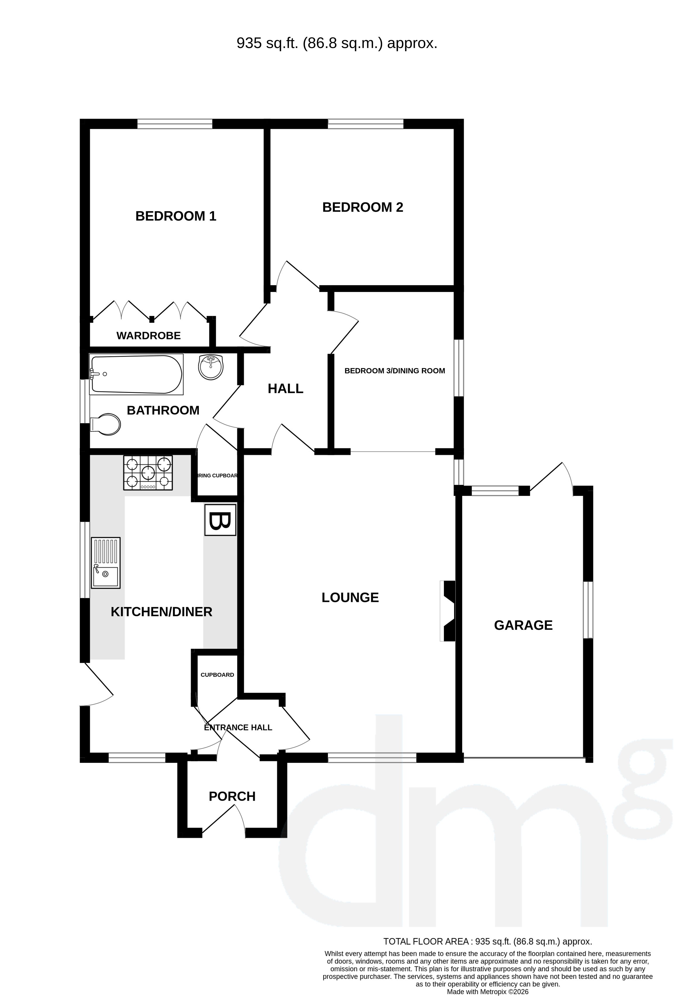 23, Seldon Road, Colchester floorplan