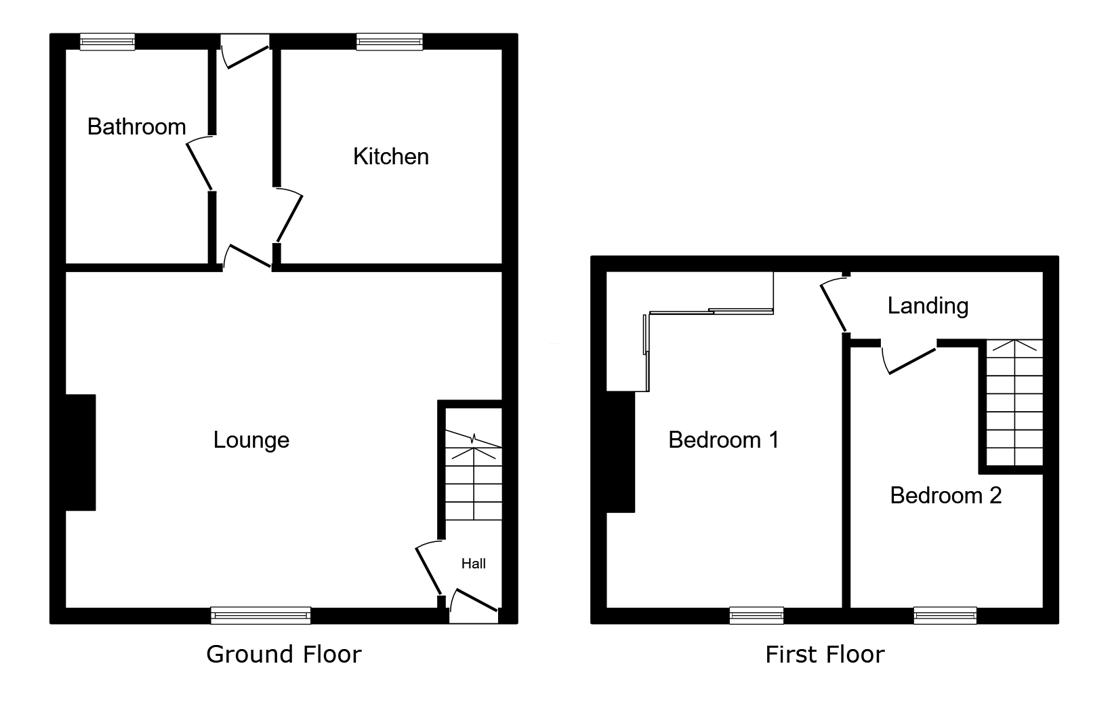 62, Katherine Street, Ashington floorplan