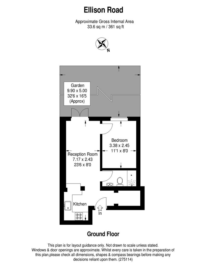 1 Bedrooms Flat for sale in Ellison Road, London SW16