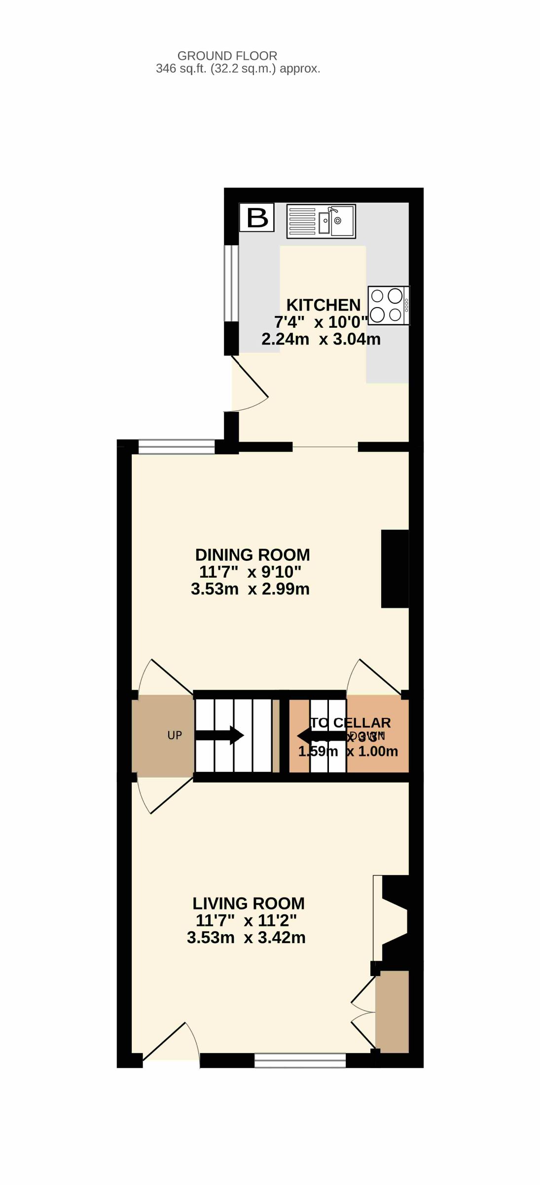 7 Cross Lane, Faversham floorplan
