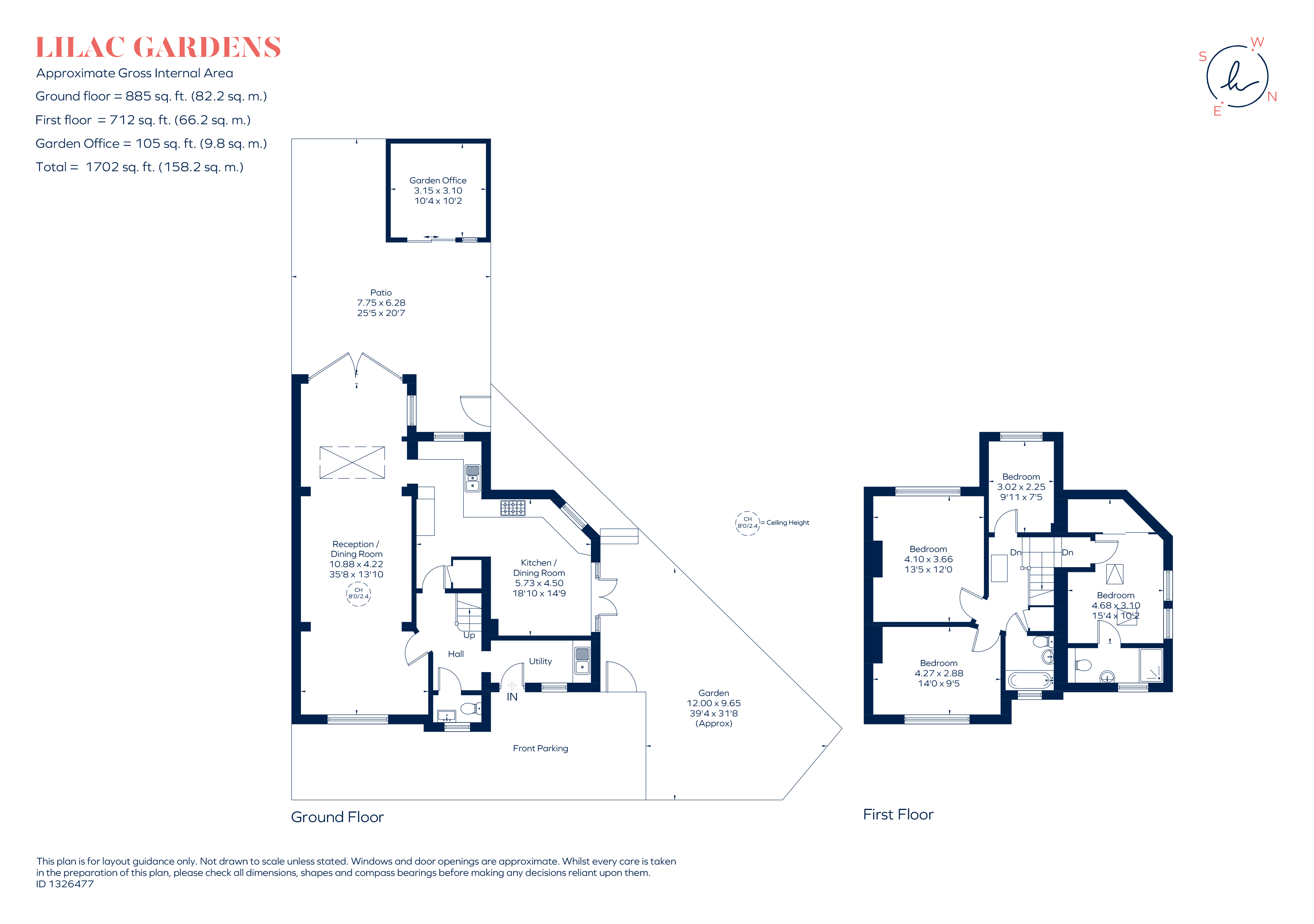 15, Lilac Gardens, London floorplan