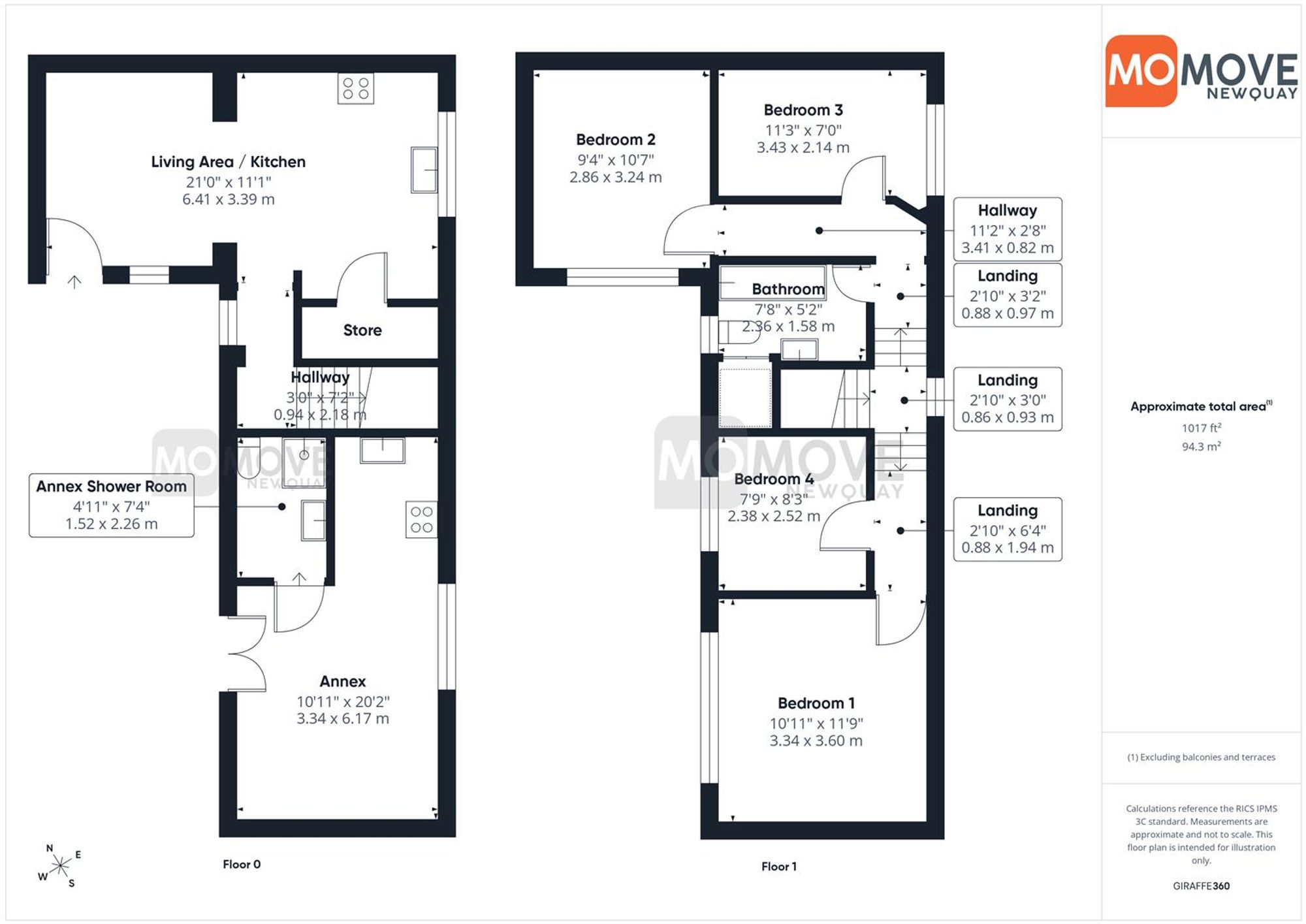 6 Pentrevah Court 50-52 Tower Road, Newquay floorplan