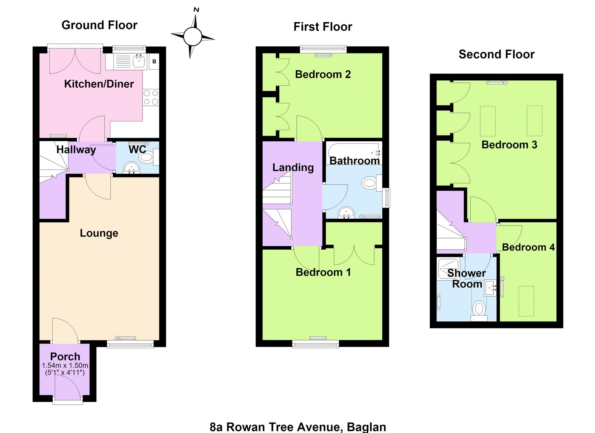 8a Rowan Tree Avenue, Port Talbot floorplan