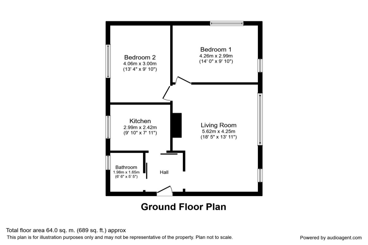 2 Bedrooms Flat to rent in Harboro Grove, Sale M33