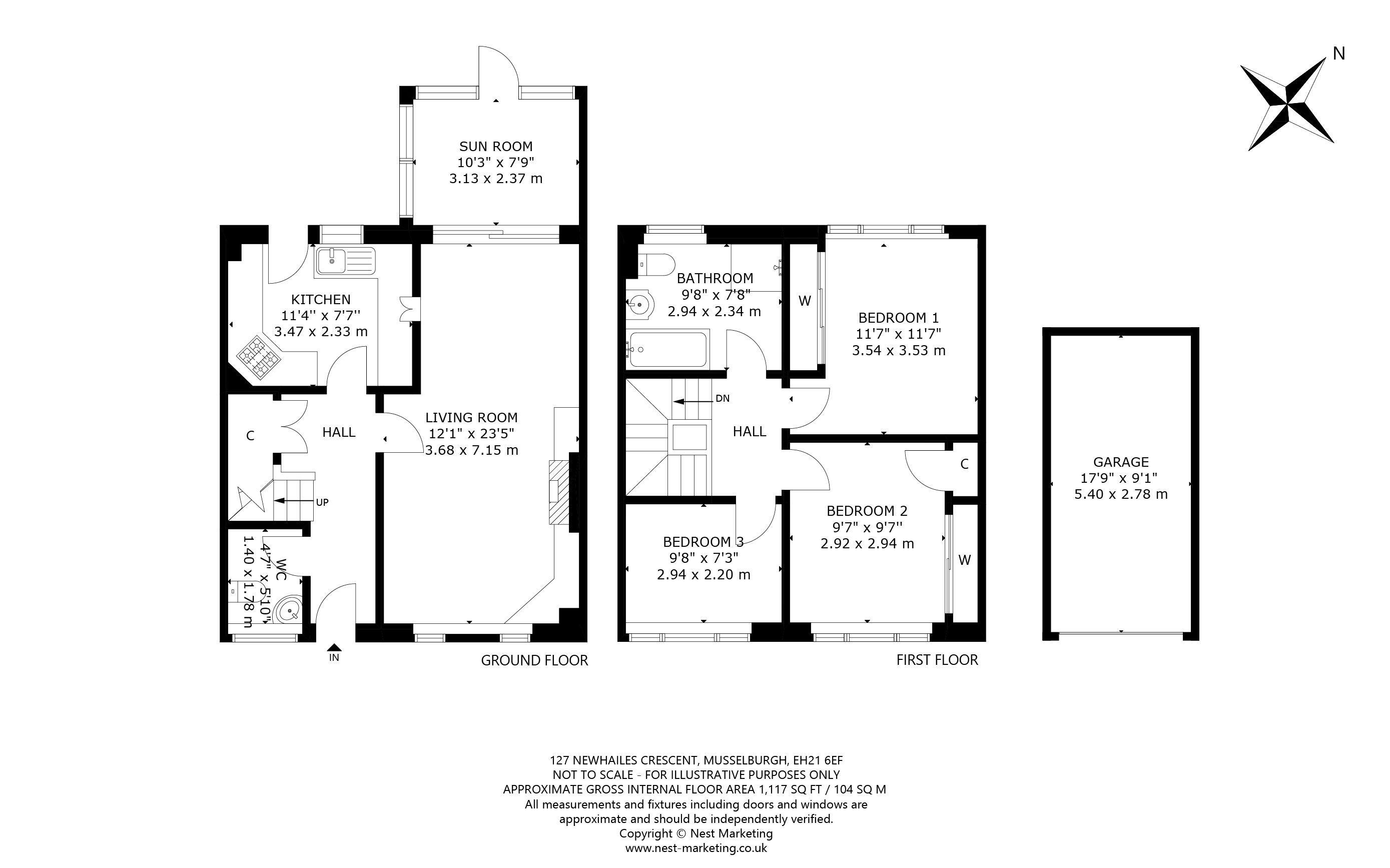 127, Newhailes Crescent, Musselburgh floorplan