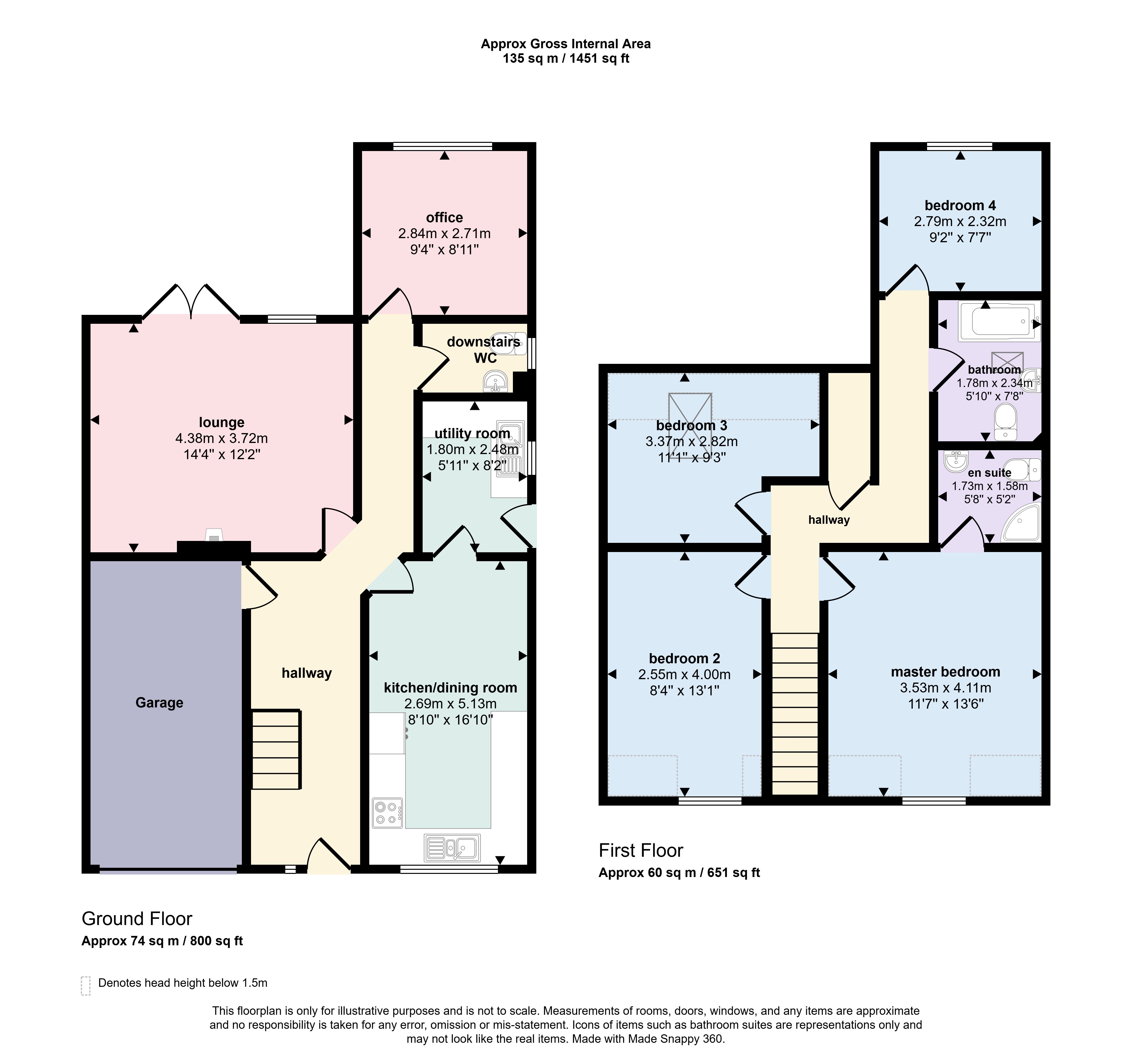 11B, Thornton Close, Roche floorplan