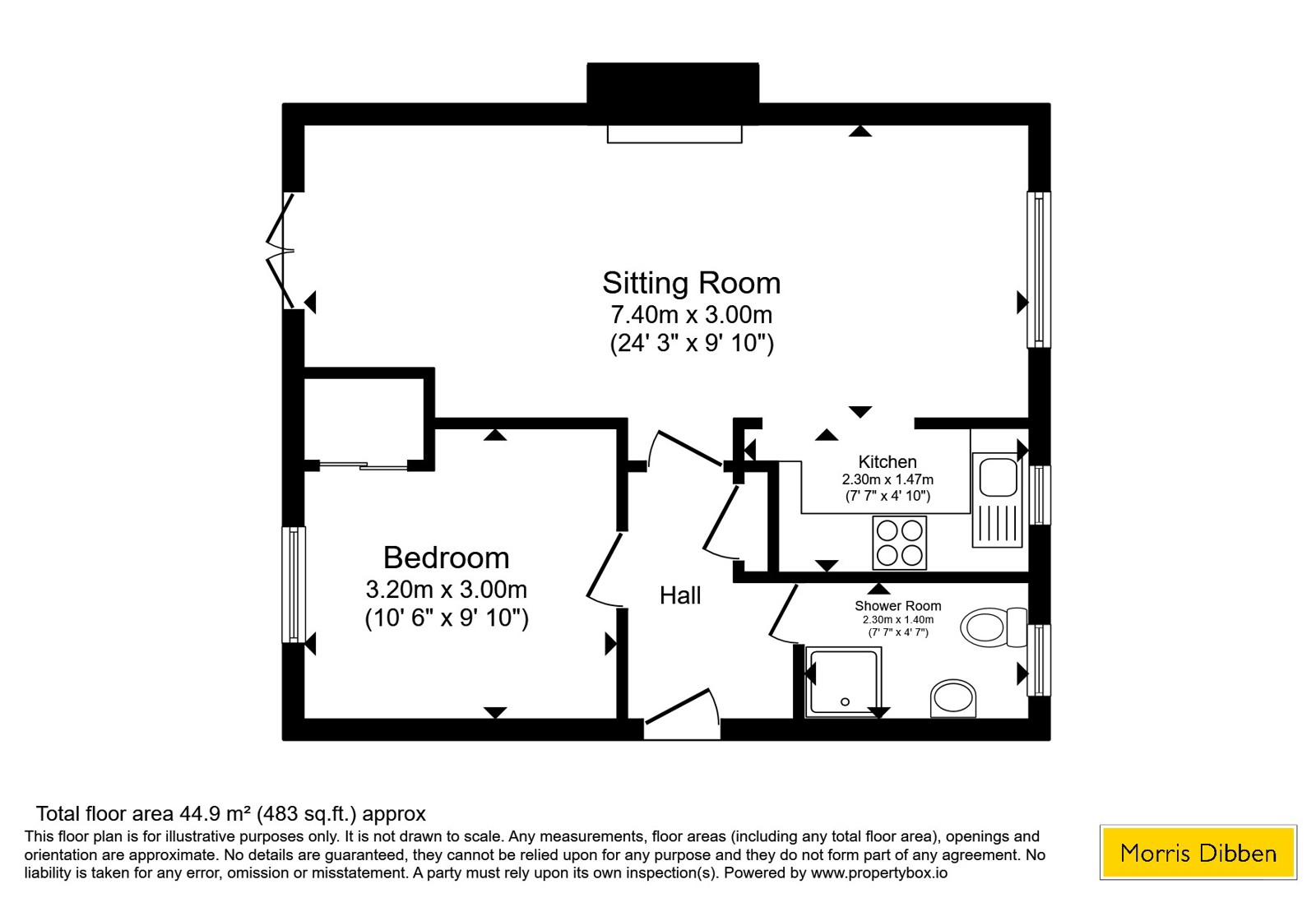 Flat 39, 354, Sea Front, Hampshire floorplan