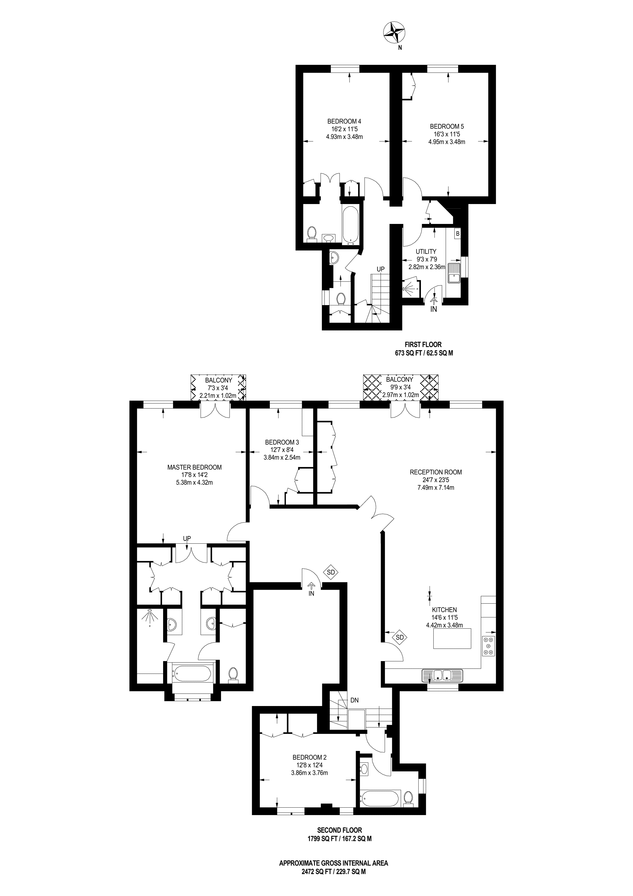 5 Bedrooms Flat to rent in Queens Gate Gardens, South Kensington SW7