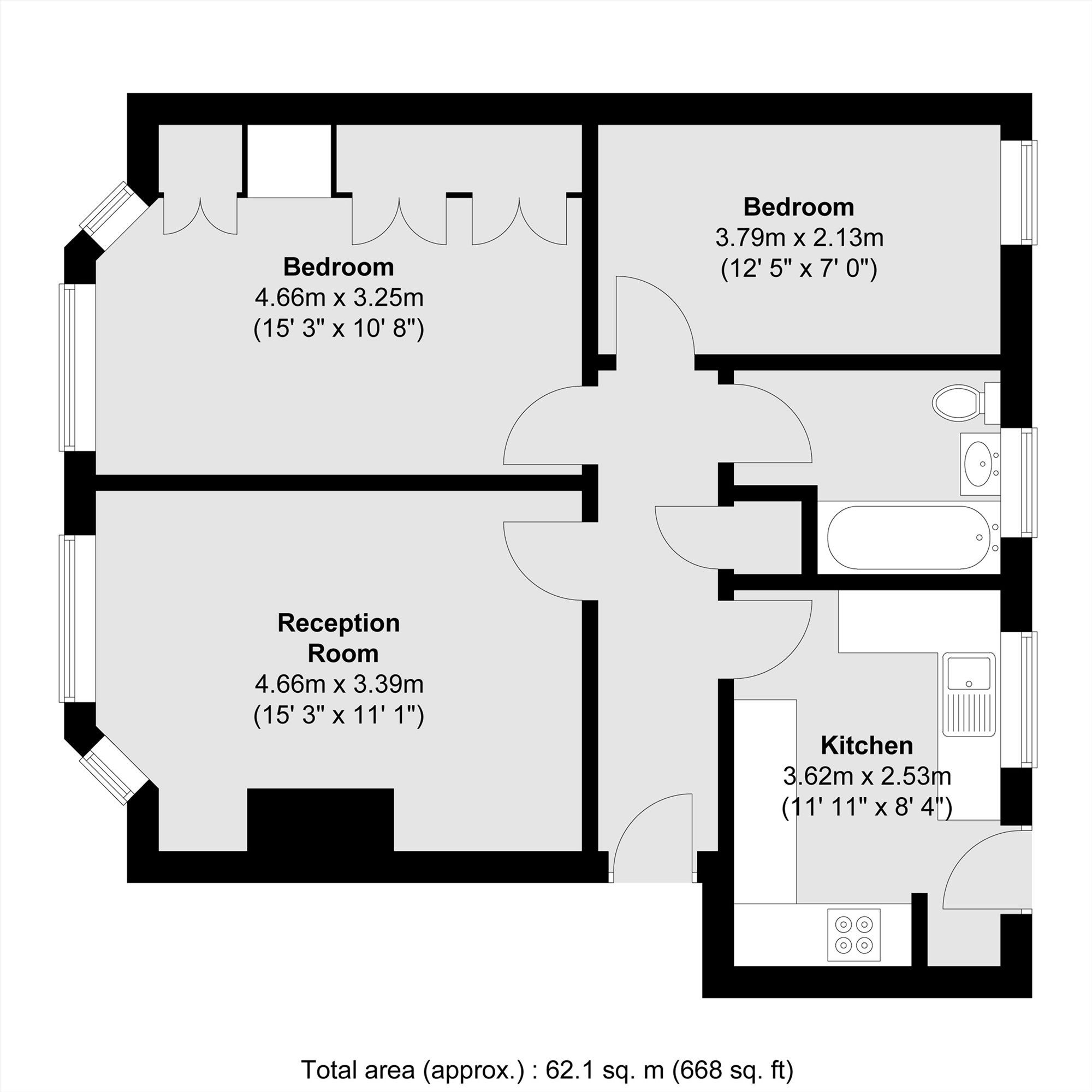 Flat 11, Marlborough Court, Marlborough Hill, Harrow floorplan