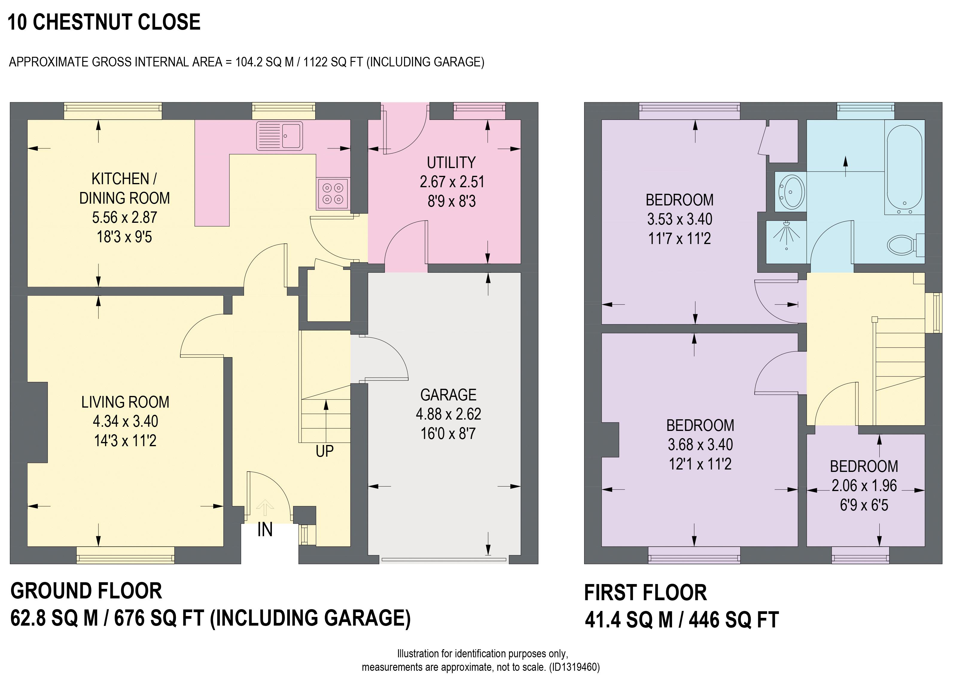 10, Chestnut Close, Dronfield floorplan