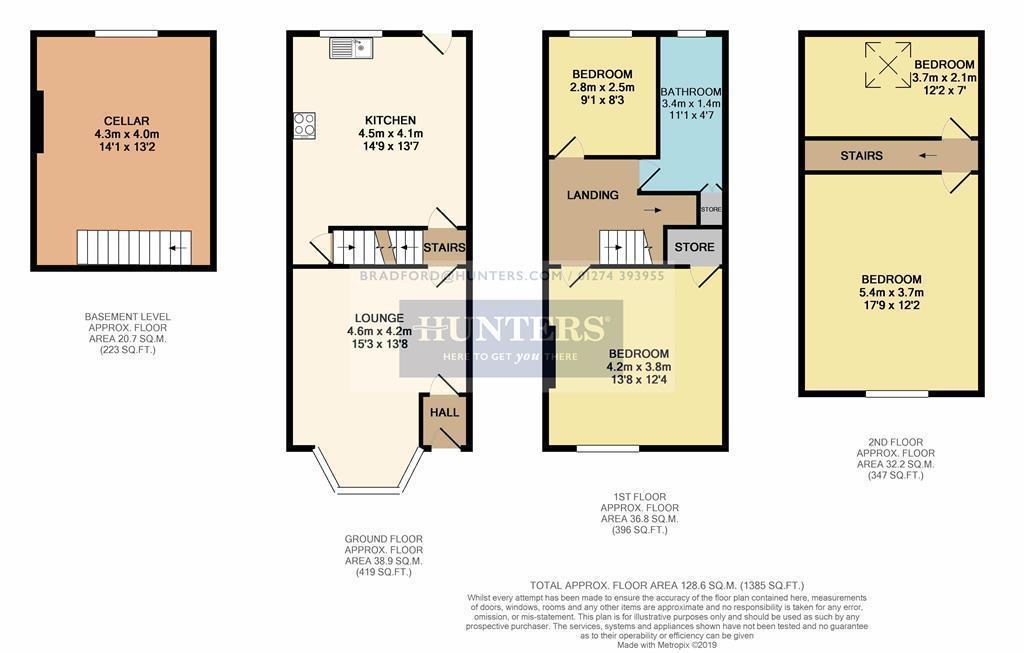 Lister Avenue, Bradford BD4, 4 bedroom terraced house for sale