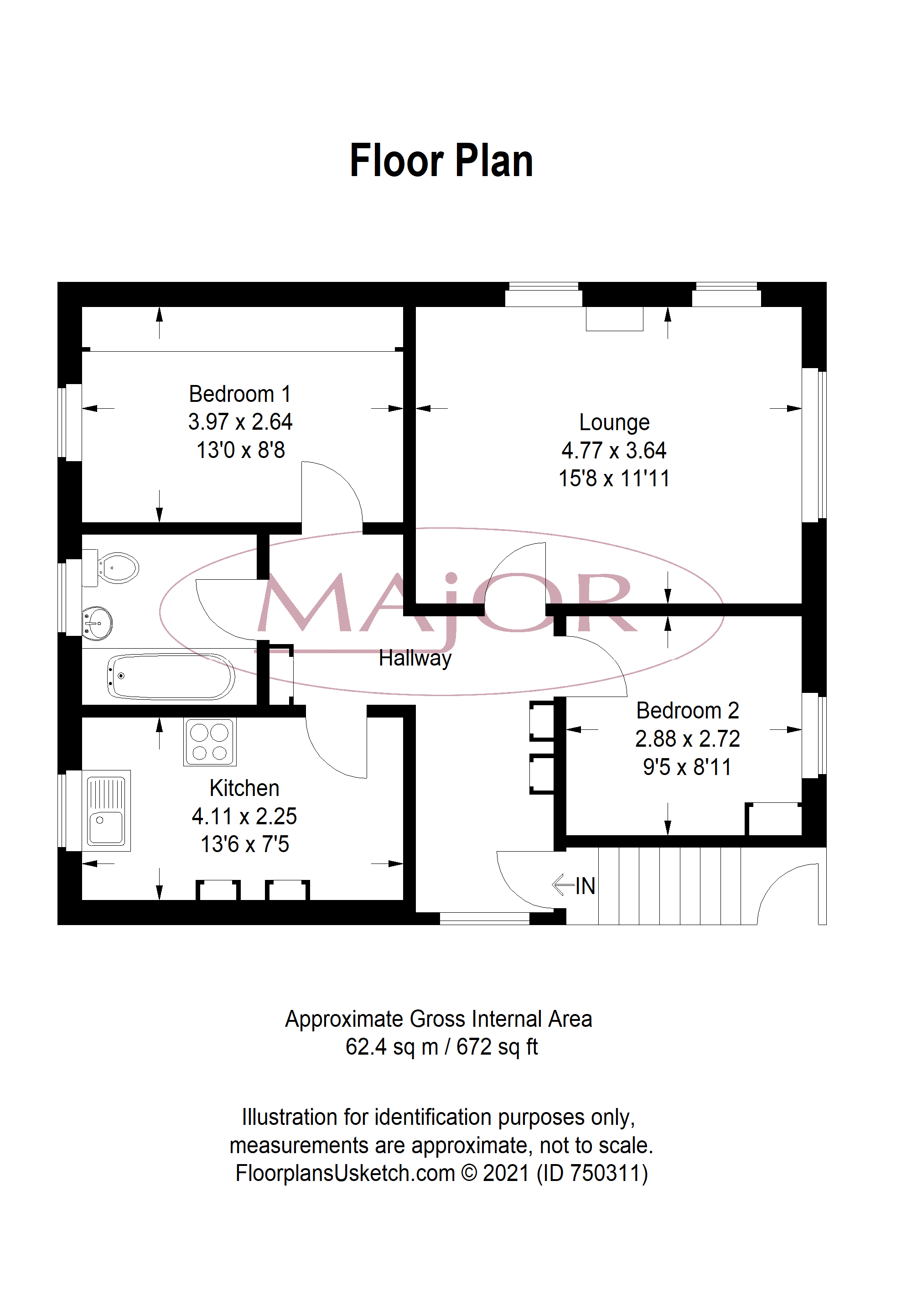 6, Alma Row, Harrow floorplan