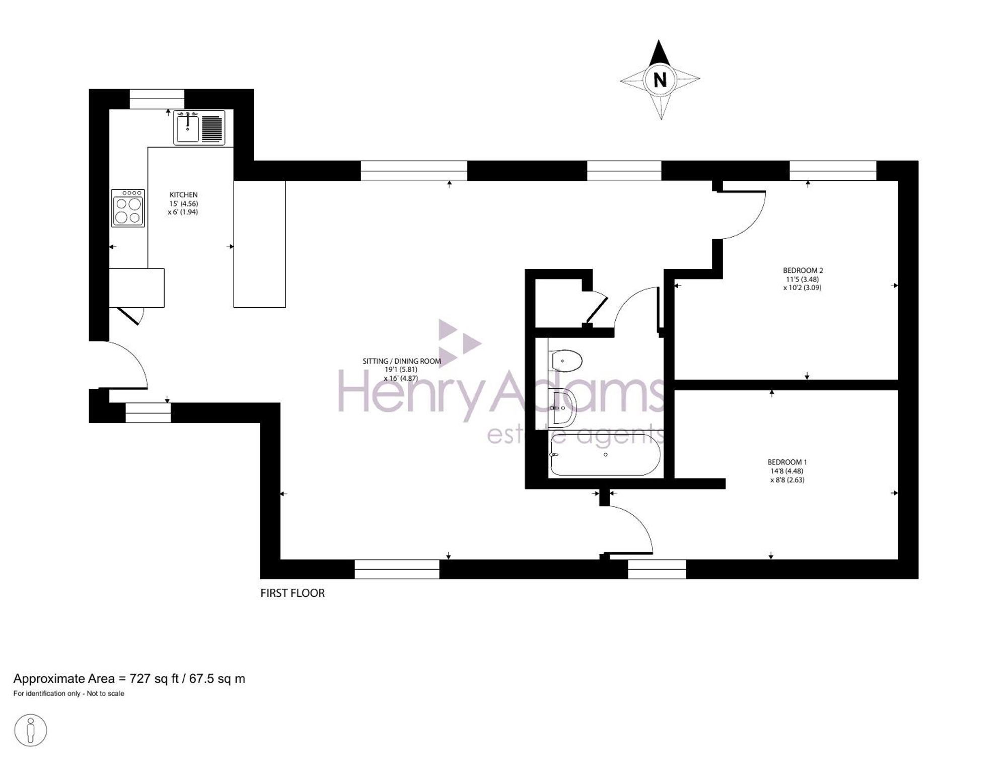 246 Longley Road, Chichester floorplan