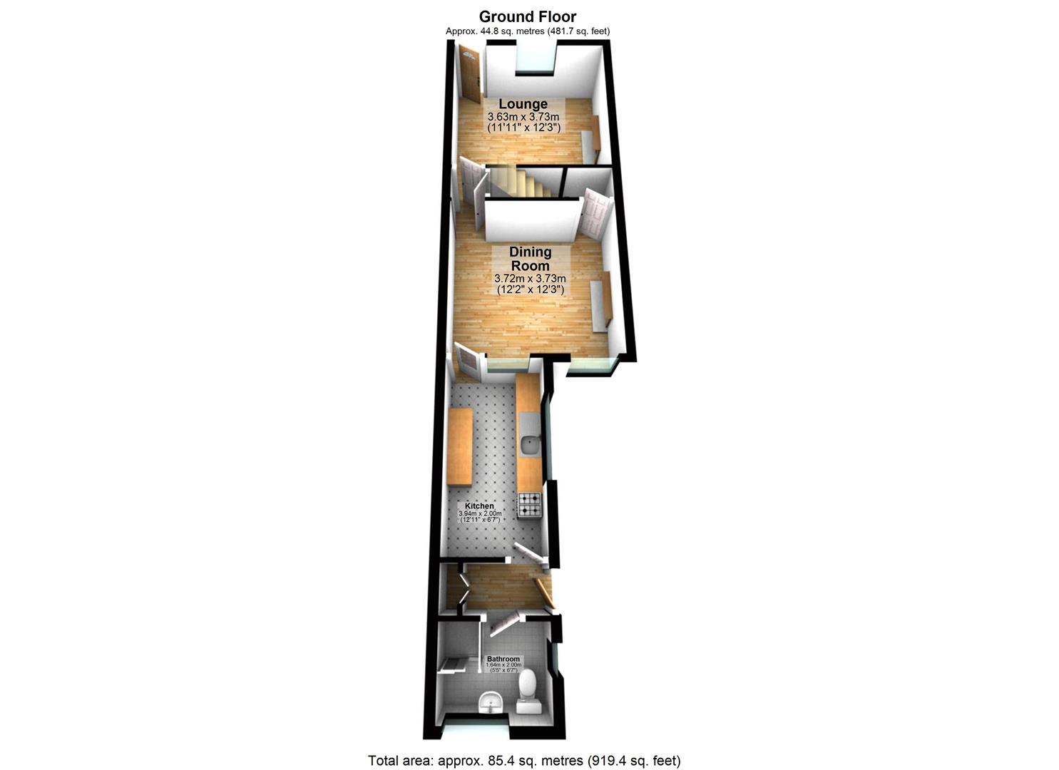 43, Blackpool Street, Burton Upon Trent floorplan
